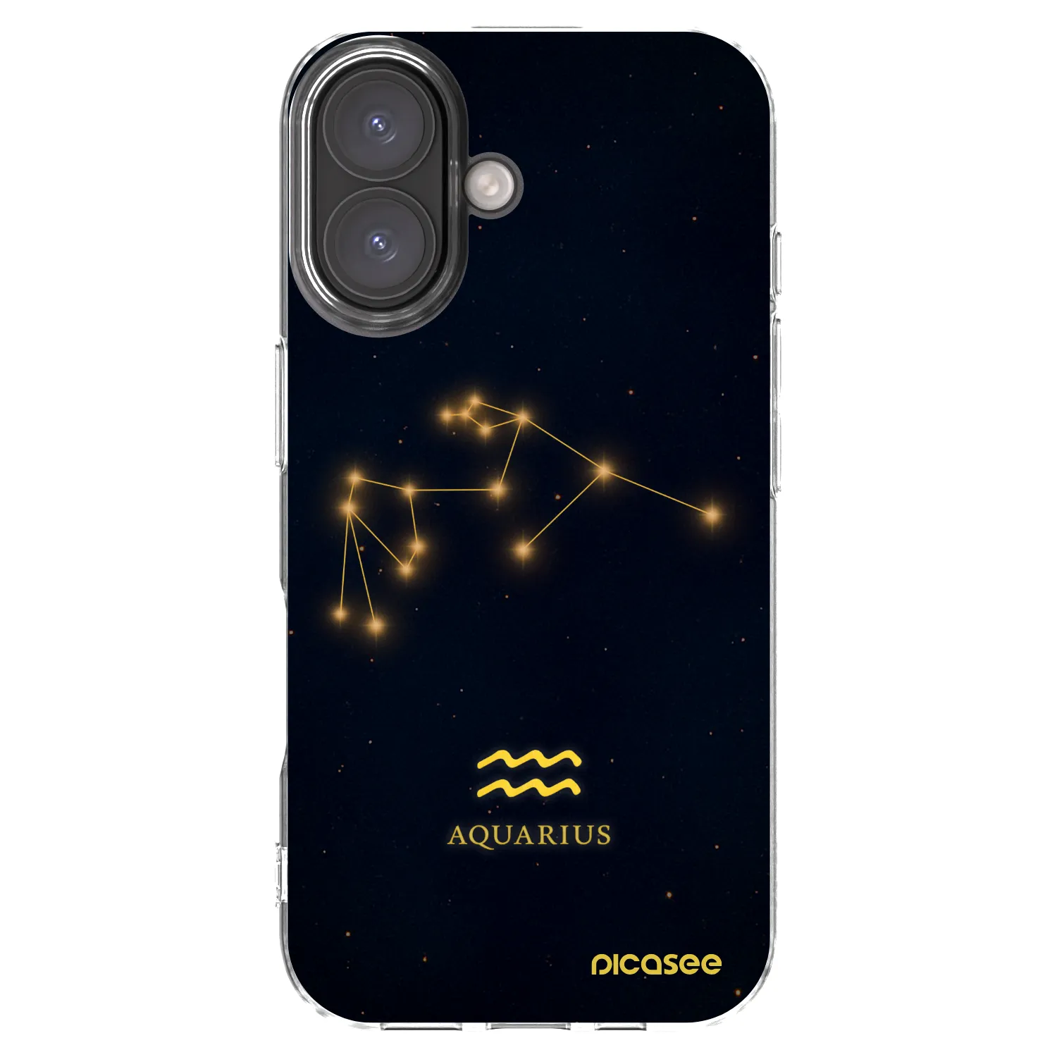 Picasee husă transparentă din silicon pentru Apple iPhone 16 - AQUARIUS