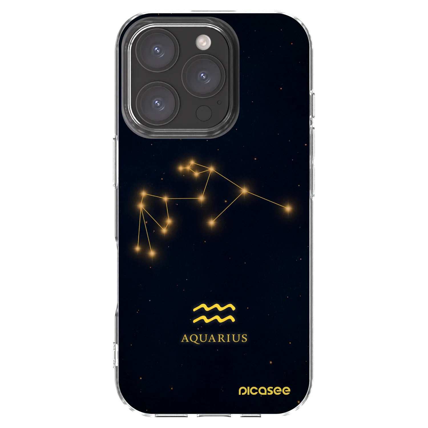 Picasee husă transparentă din silicon pentru Apple iPhone 16 Pro - AQUARIUS