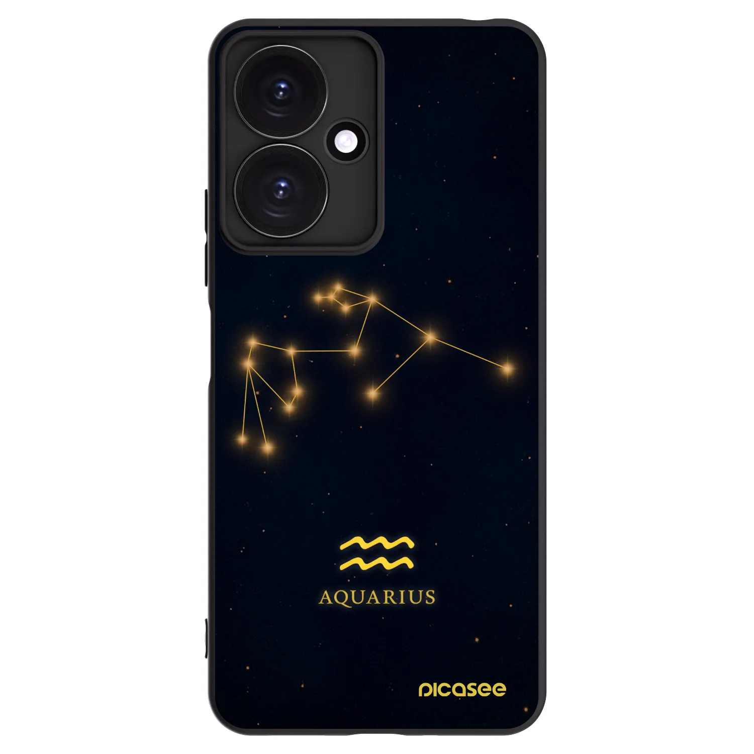 Picasee husă neagră din silicon pentru Xiaomi Redmi 13C 5G - AQUARIUS