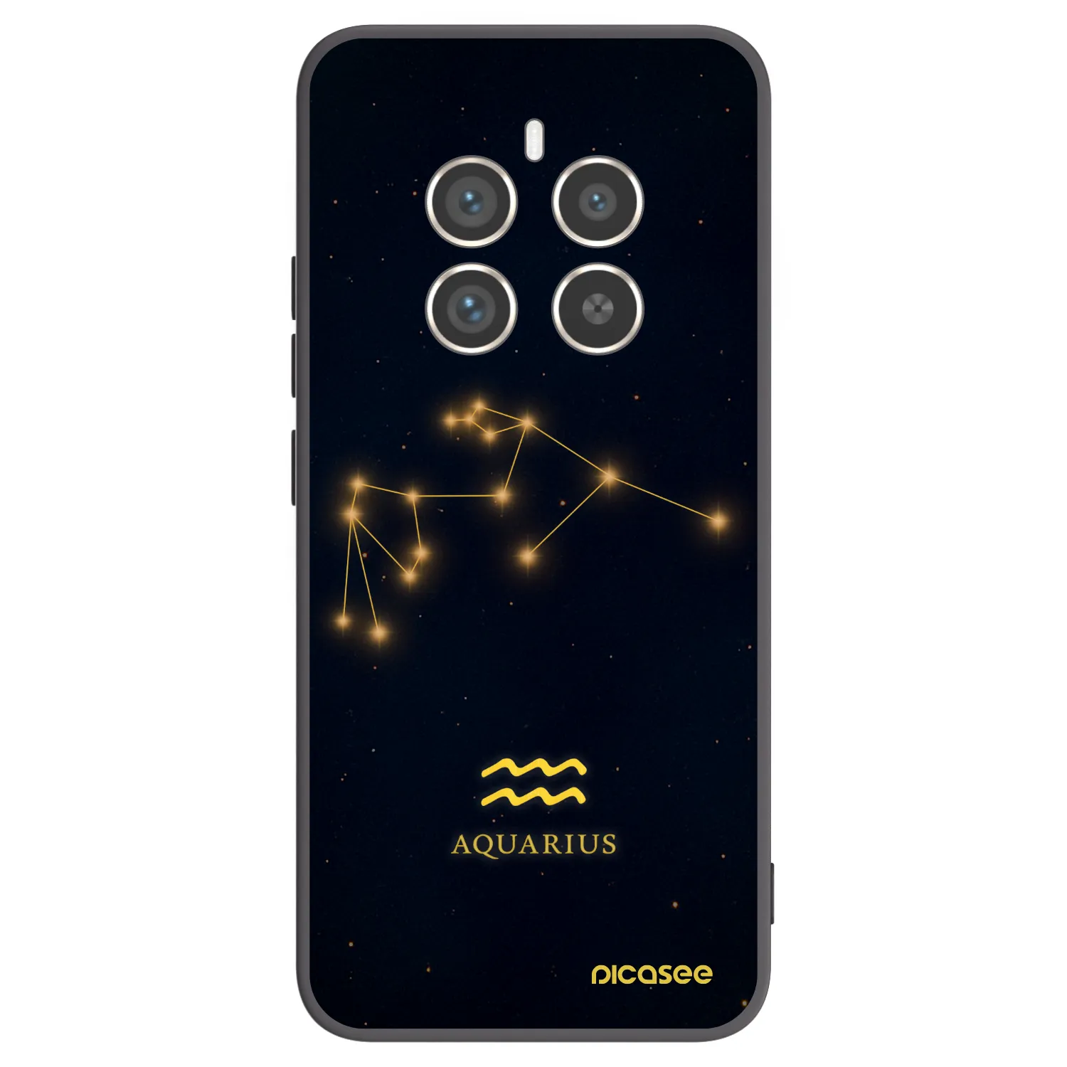 Picasee husă neagră din silicon pentru Realme 12 Pro 5G - AQUARIUS