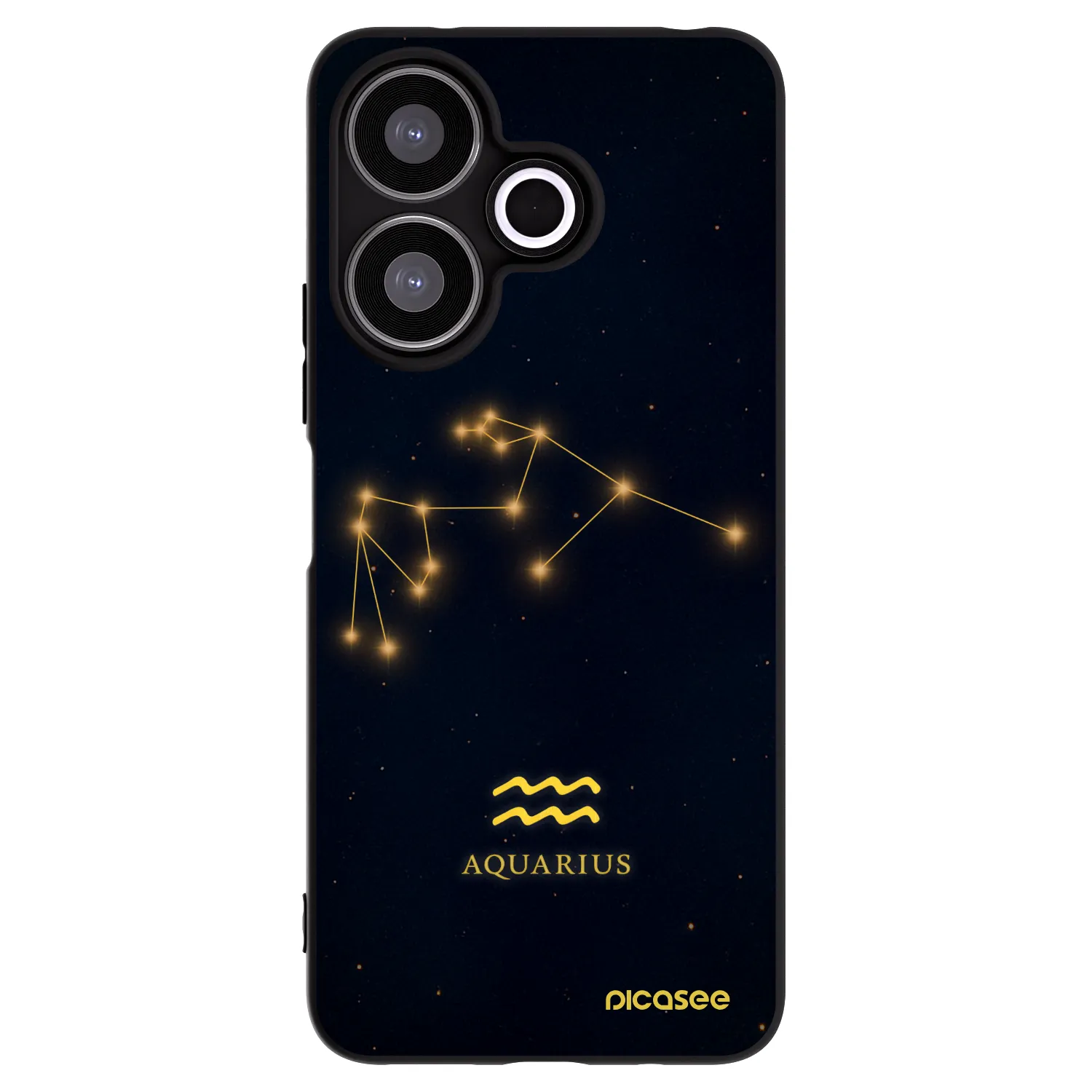 Picasee husă neagră din silicon pentru Xiaomi Redmi 13 4G - AQUARIUS