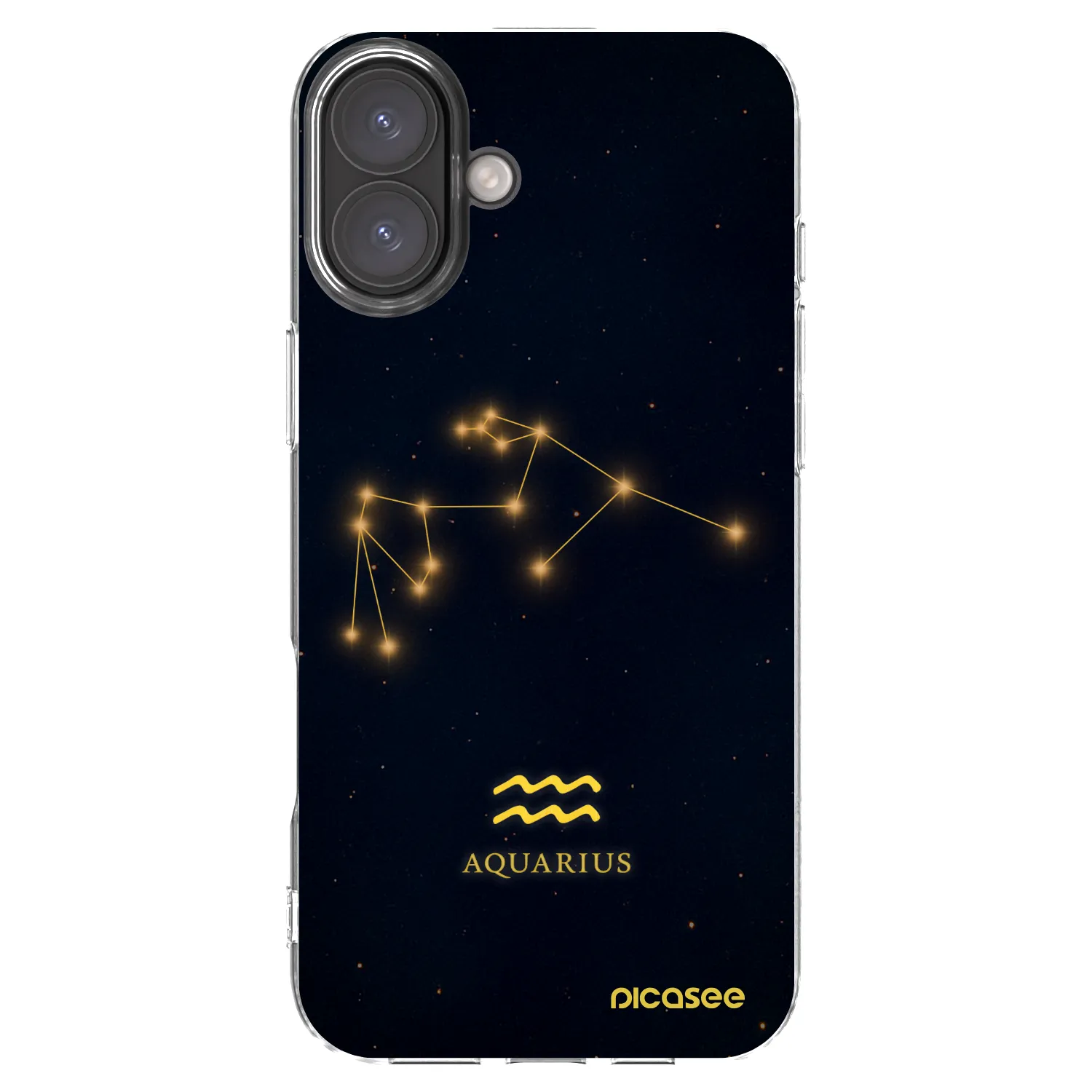 Picasee husă transparentă din silicon pentru Apple iPhone 16 Plus - AQUARIUS