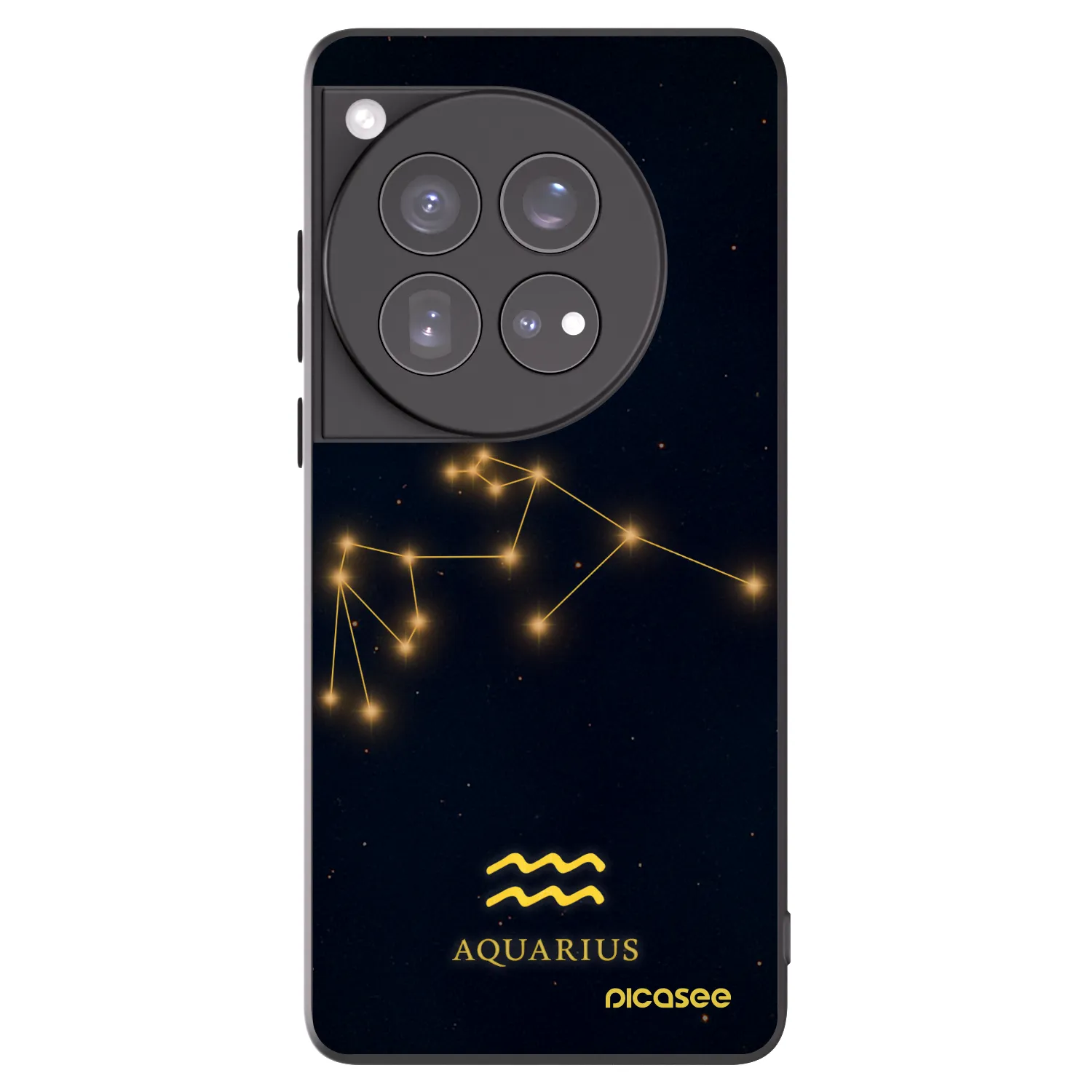 Picasee husă neagră din silicon pentru OnePlus 12 5G - AQUARIUS