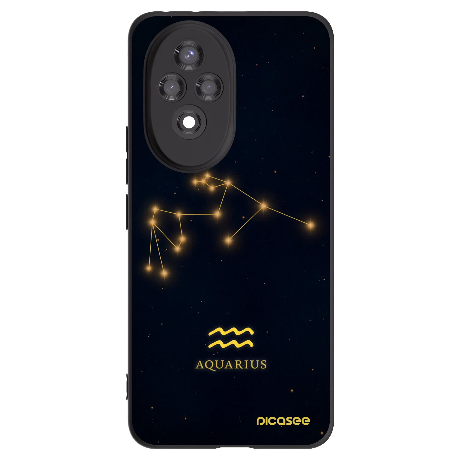 Picasee husă neagră din silicon pentru Honor 200 Pro 5G - AQUARIUS