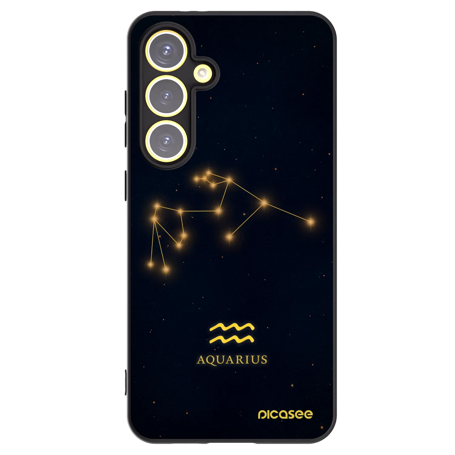 Picasee husă neagră din silicon pentru Samsung Galaxy S24 FE S721B - AQUARIUS
