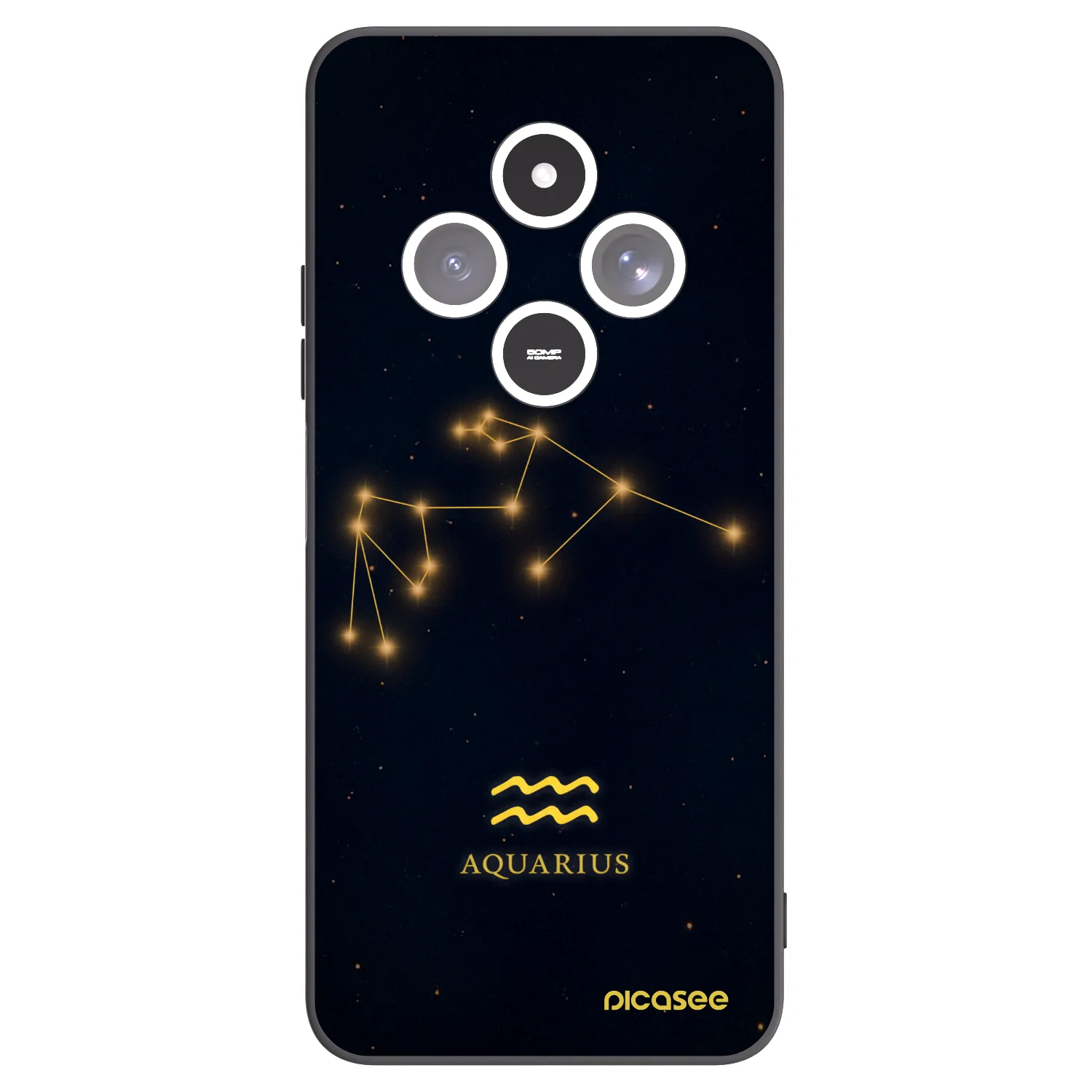 Picasee husă neagră din silicon pentru Xiaomi Redmi 14C - AQUARIUS