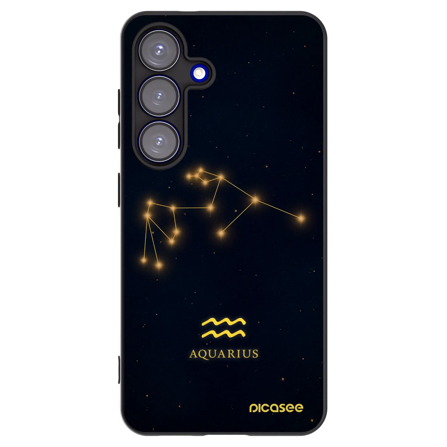 Picasee husă neagră din silicon pentru Samsung Galaxy S25 5G - AQUARIUS