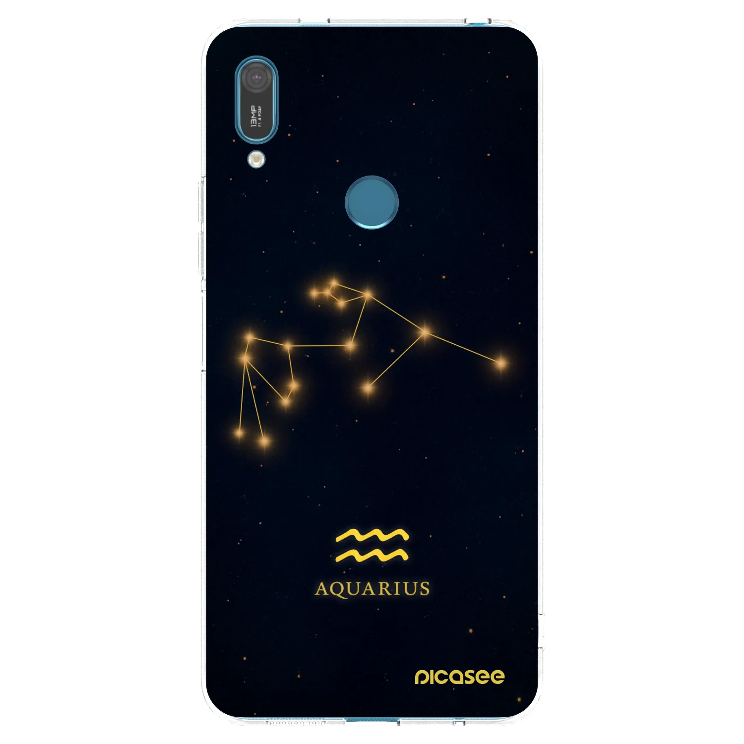 Picasee husă transparentă din silicon pentru Huawei Y7 2019 - AQUARIUS