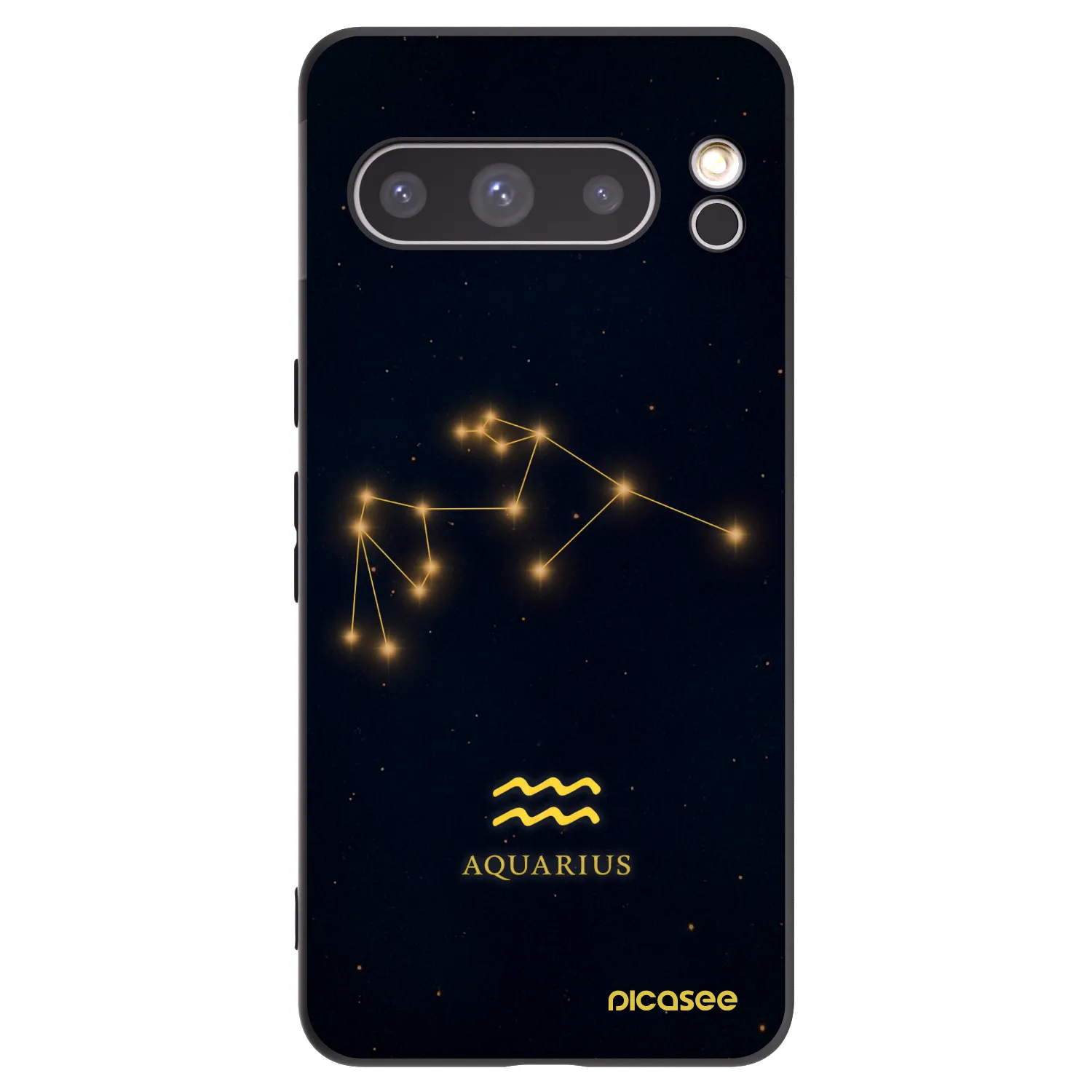 Picasee husă neagră din silicon pentru Google Pixel 8 Pro - AQUARIUS