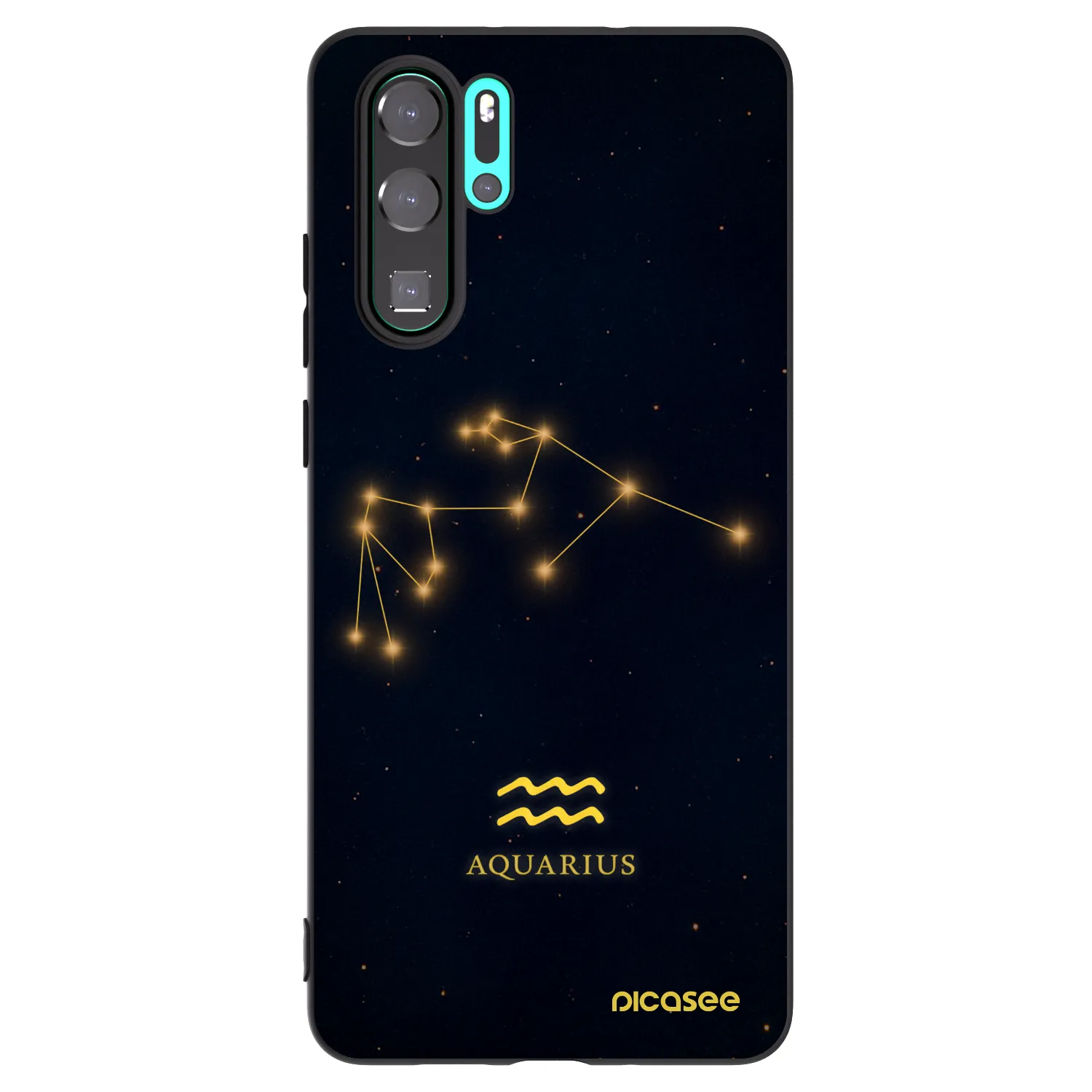 Picasee husă neagră din silicon pentru Huawei P30 Pro - AQUARIUS