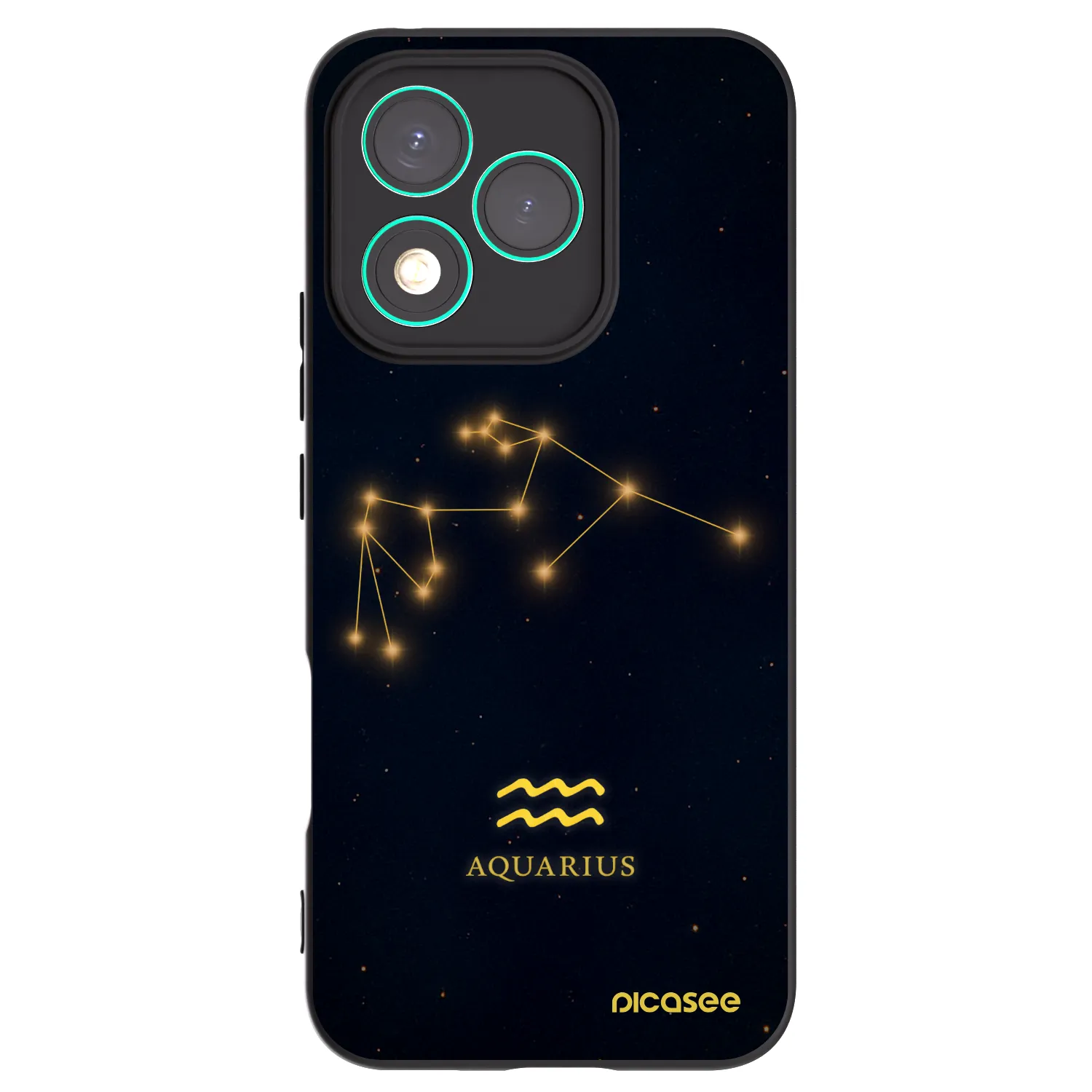 Picasee husă neagră din silicon pentru Honor 400 Lite 5G - AQUARIUS