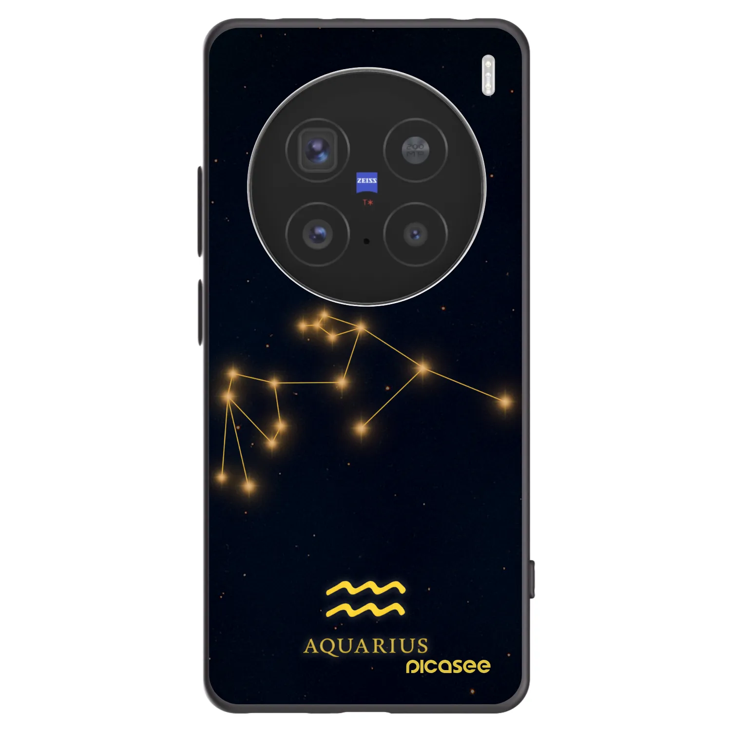 Picasee husă neagră din silicon pentru Vivo X200 Pro - AQUARIUS