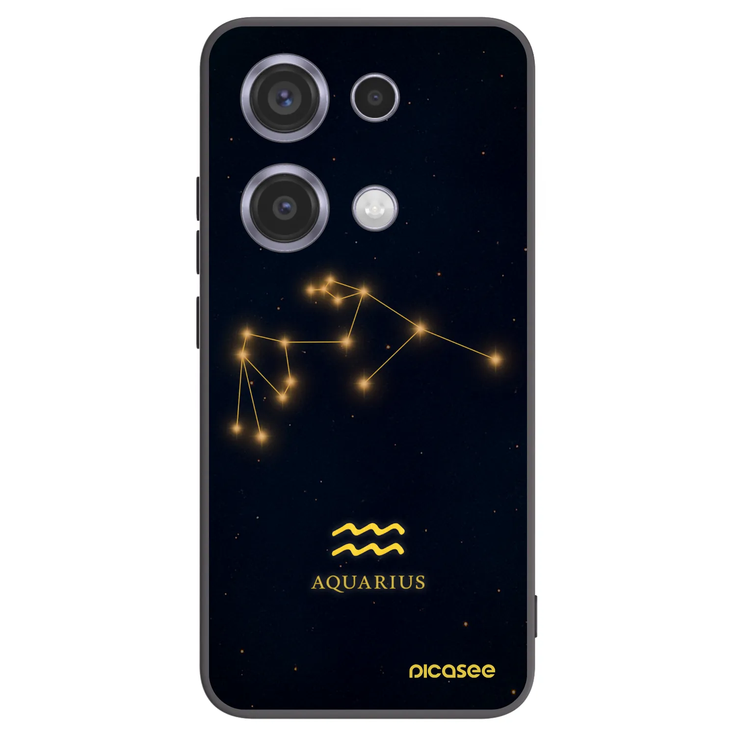 Picasee husă neagră din silicon pentru Xiaomi Redmi Note 14S - AQUARIUS