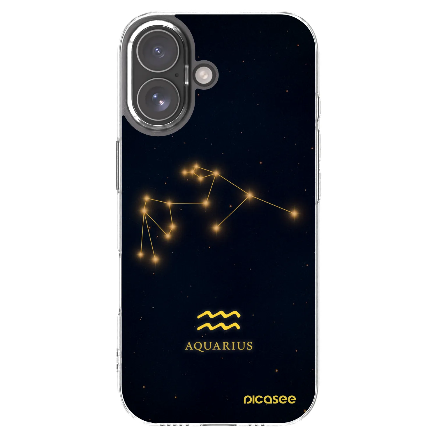 Picasee husă transparentă din silicon pentru Apple iPhone 17 - AQUARIUS