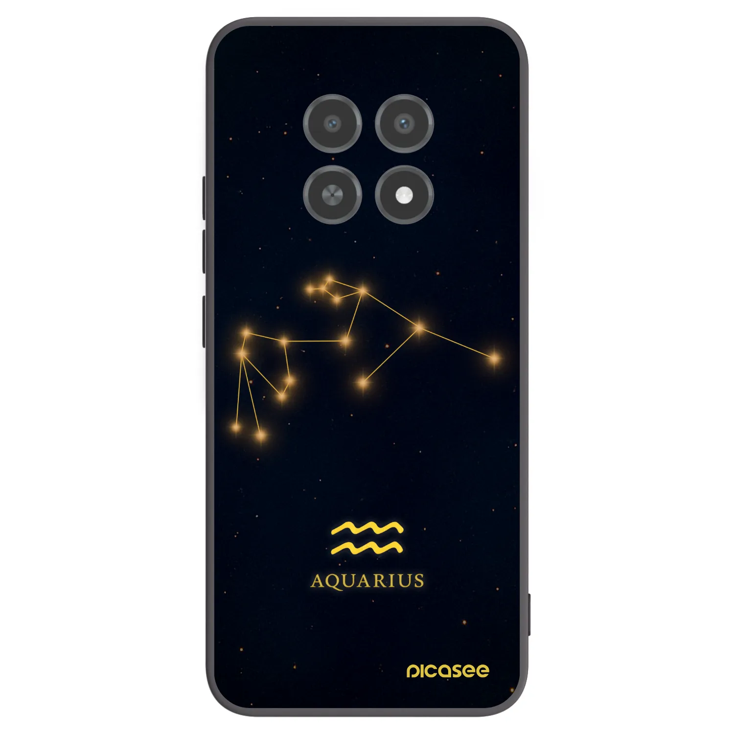 Picasee husă neagră din silicon pentru Realme 12X - AQUARIUS