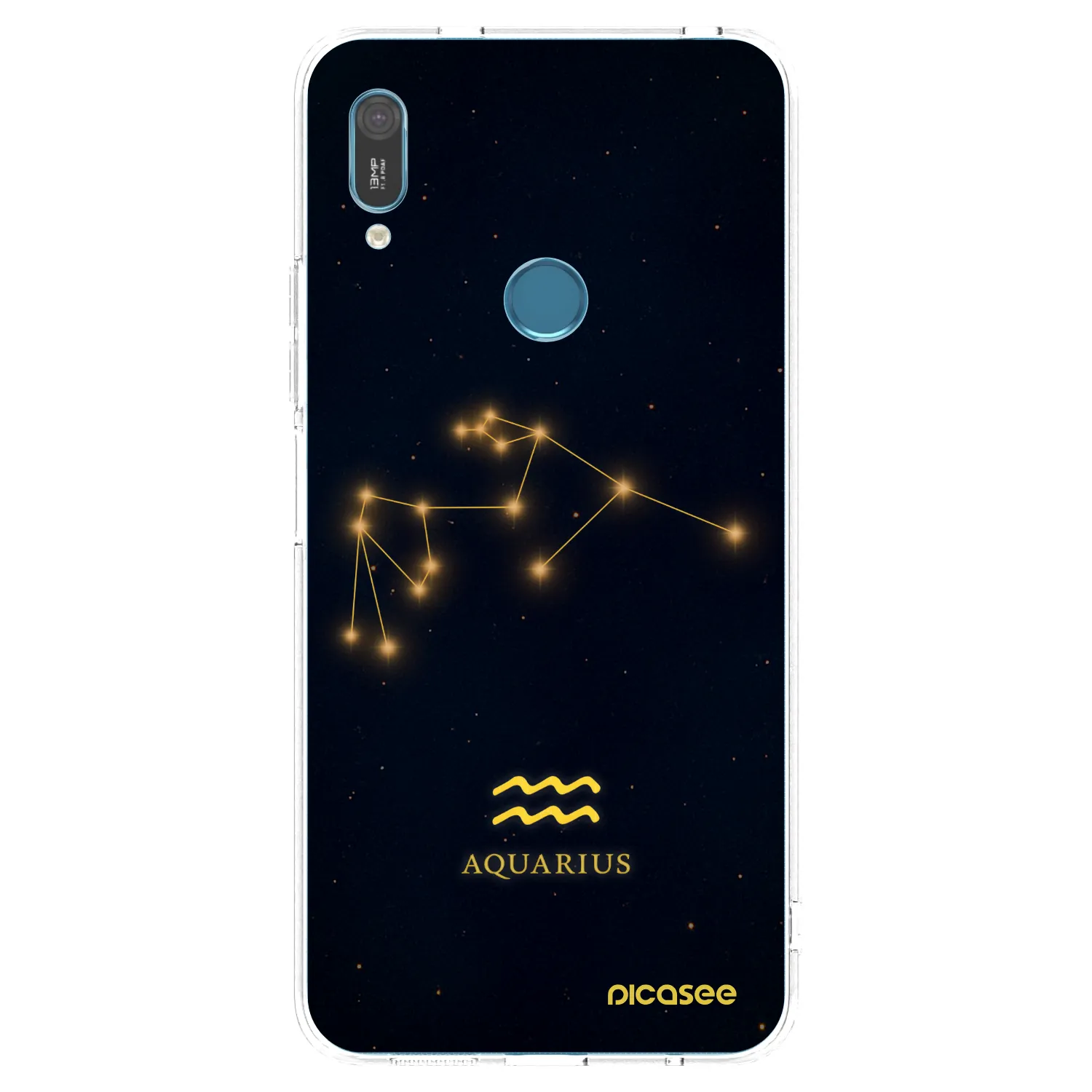 Picasee husă transparentă din silicon pentru Huawei Y6 2019 - AQUARIUS