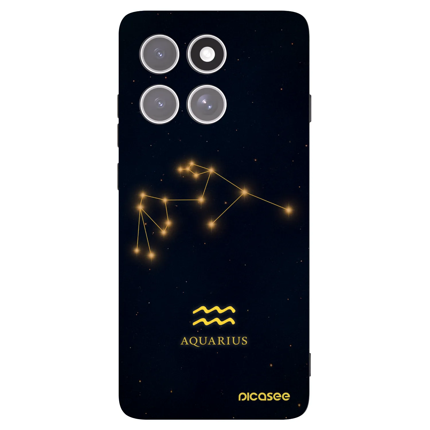 Picasee husă neagră din silicon pentru Motorola Edge 60 Pro - AQUARIUS