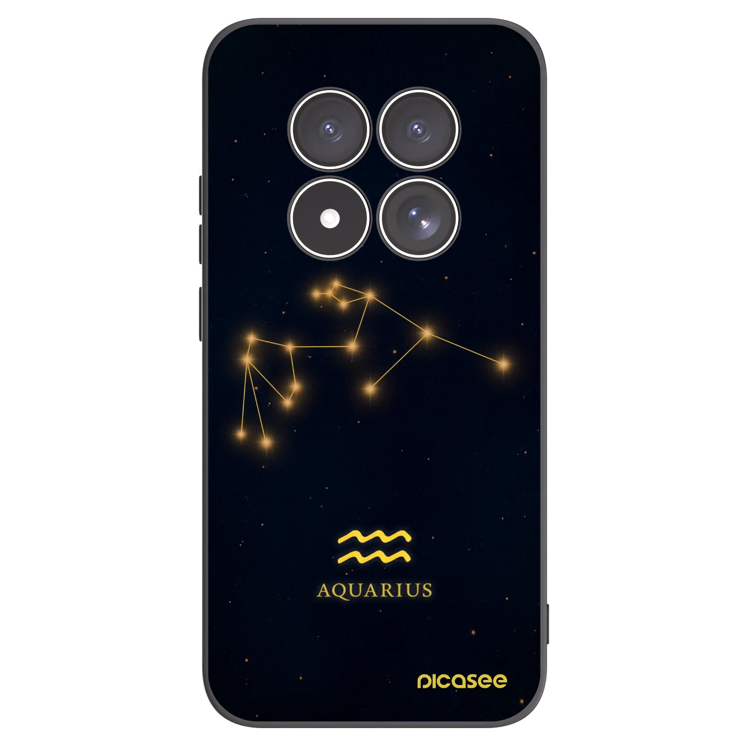 Picasee husă neagră din silicon pentru Xiaomi Redmi Note 15 Pro 4G - AQUARIUS