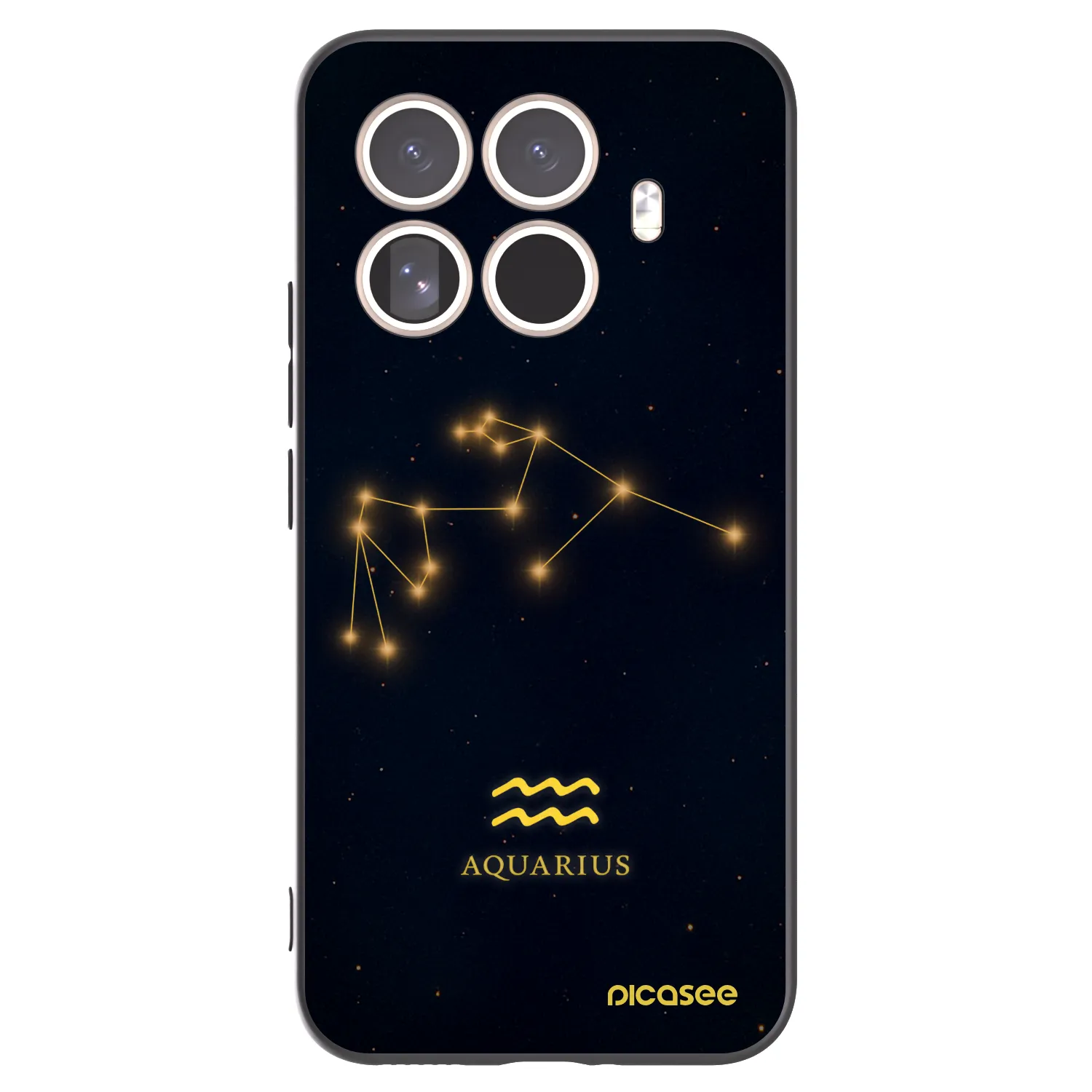 Picasee husă neagră din silicon pentru Xiaomi 15T Pro - AQUARIUS