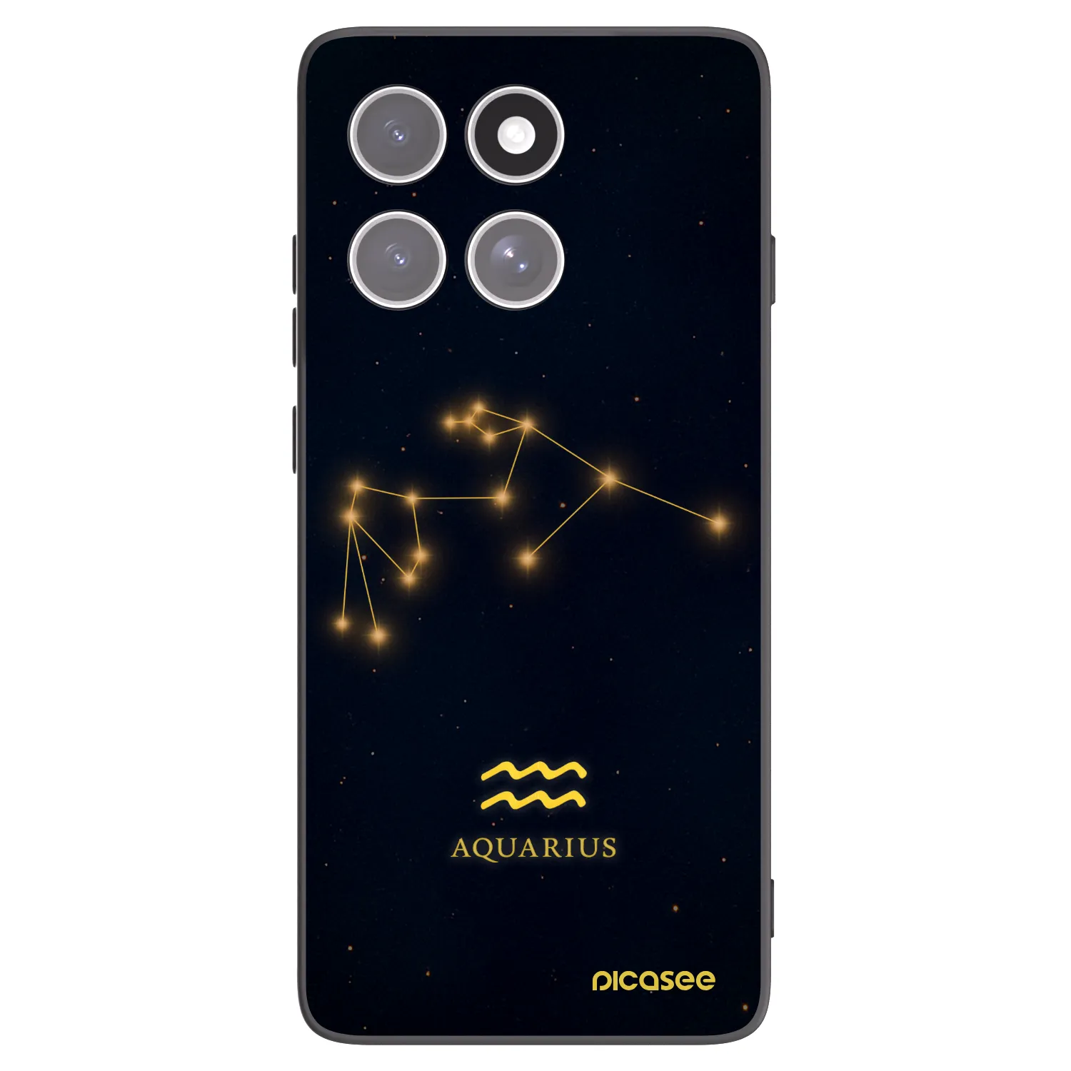 Picasee husă neagră din silicon pentru Motorola Edge 60 Fusion - AQUARIUS