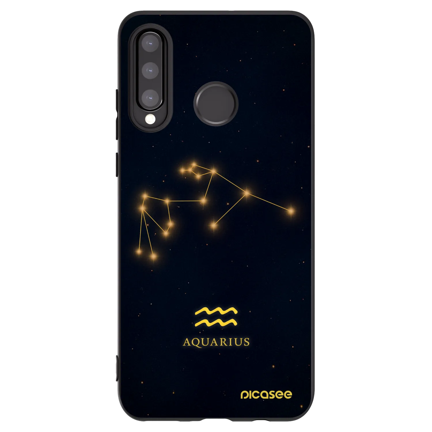 Picasee husă neagră din silicon pentru Huawei P30 Lite - AQUARIUS