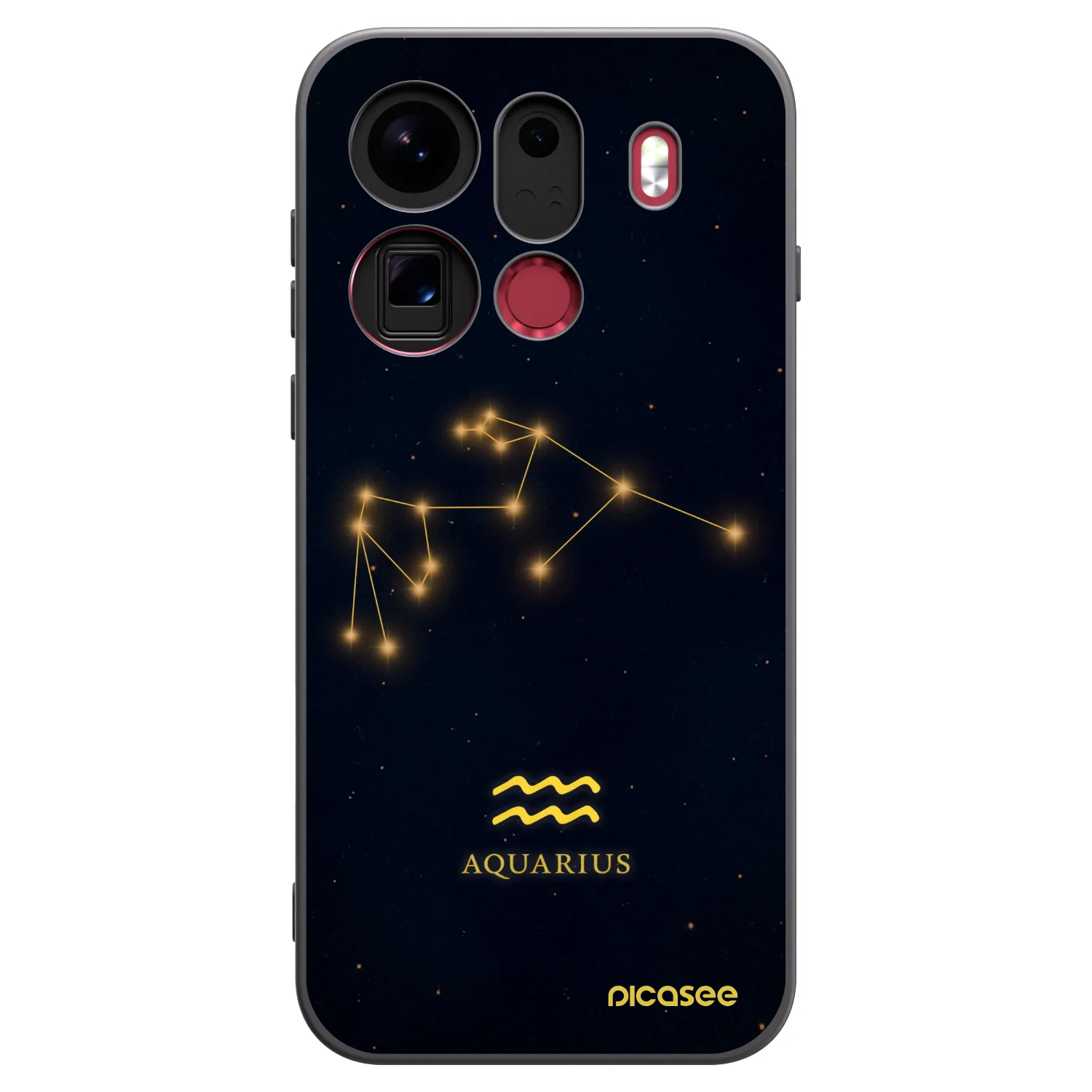 Picasee husă neagră din silicon pentru OPPO Find X9 Pro - AQUARIUS