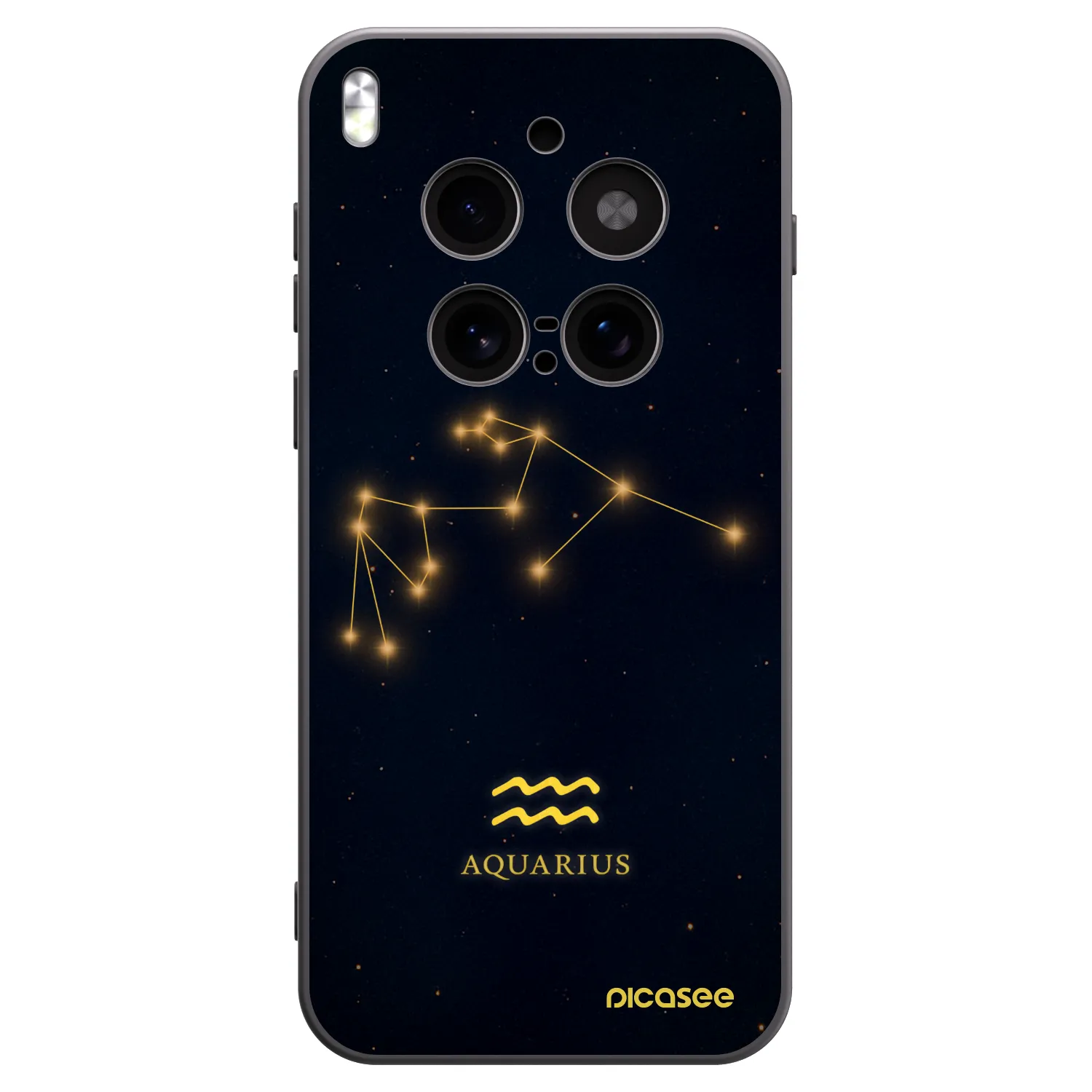 Picasee husă neagră din silicon pentru Vivo X300 Pro - AQUARIUS
