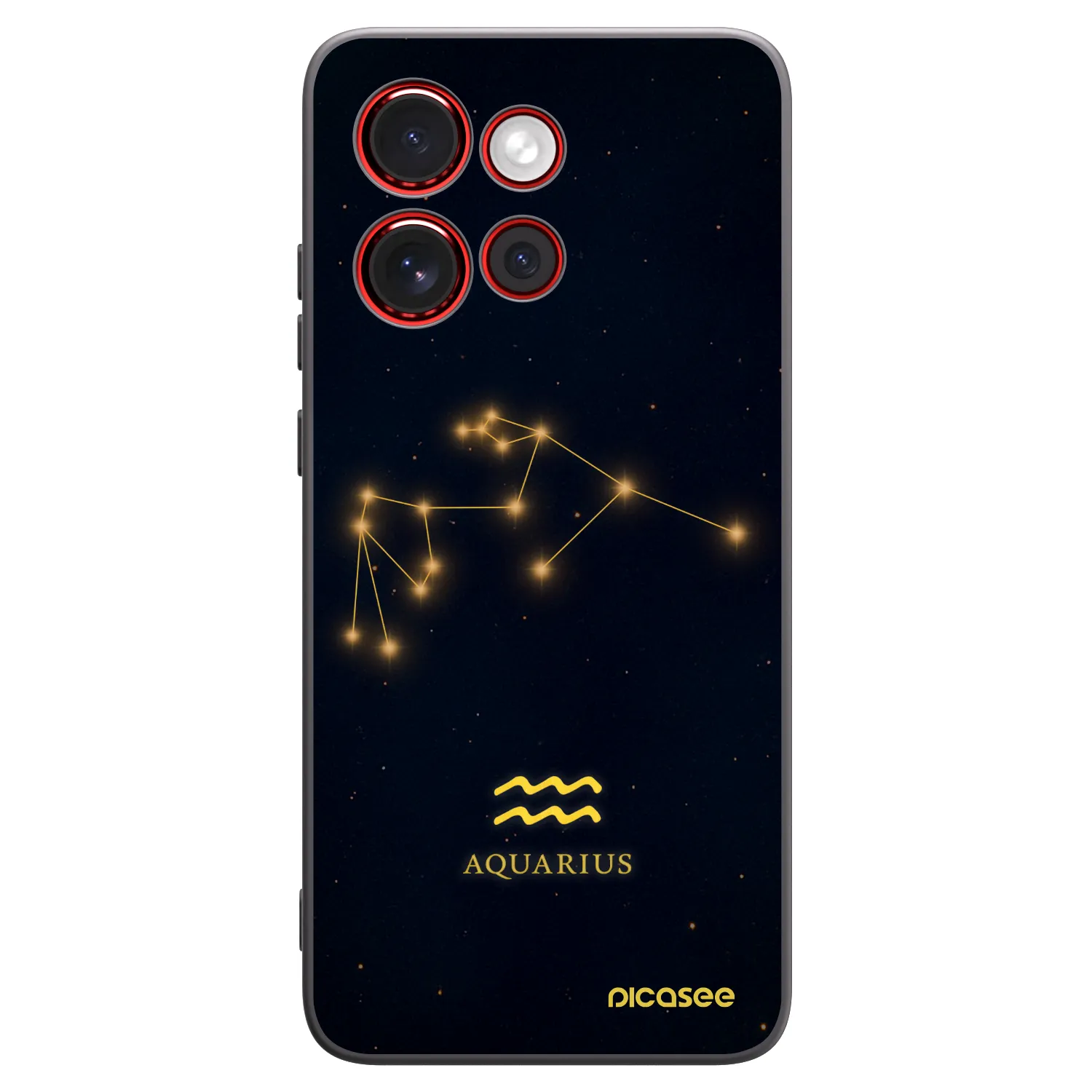 Picasee husă neagră din silicon pentru Motorola Edge 60 Neo 5G - AQUARIUS