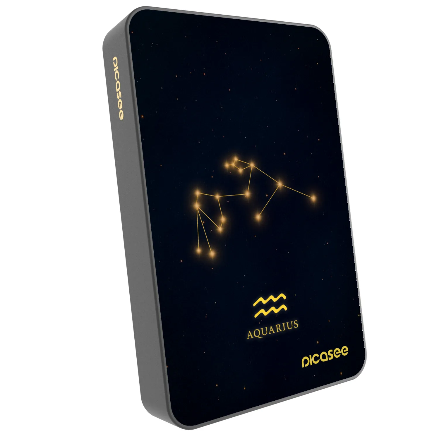 Picasee Powerbank cu MagSafe 10 000 mAh Gri - AQUARIUS