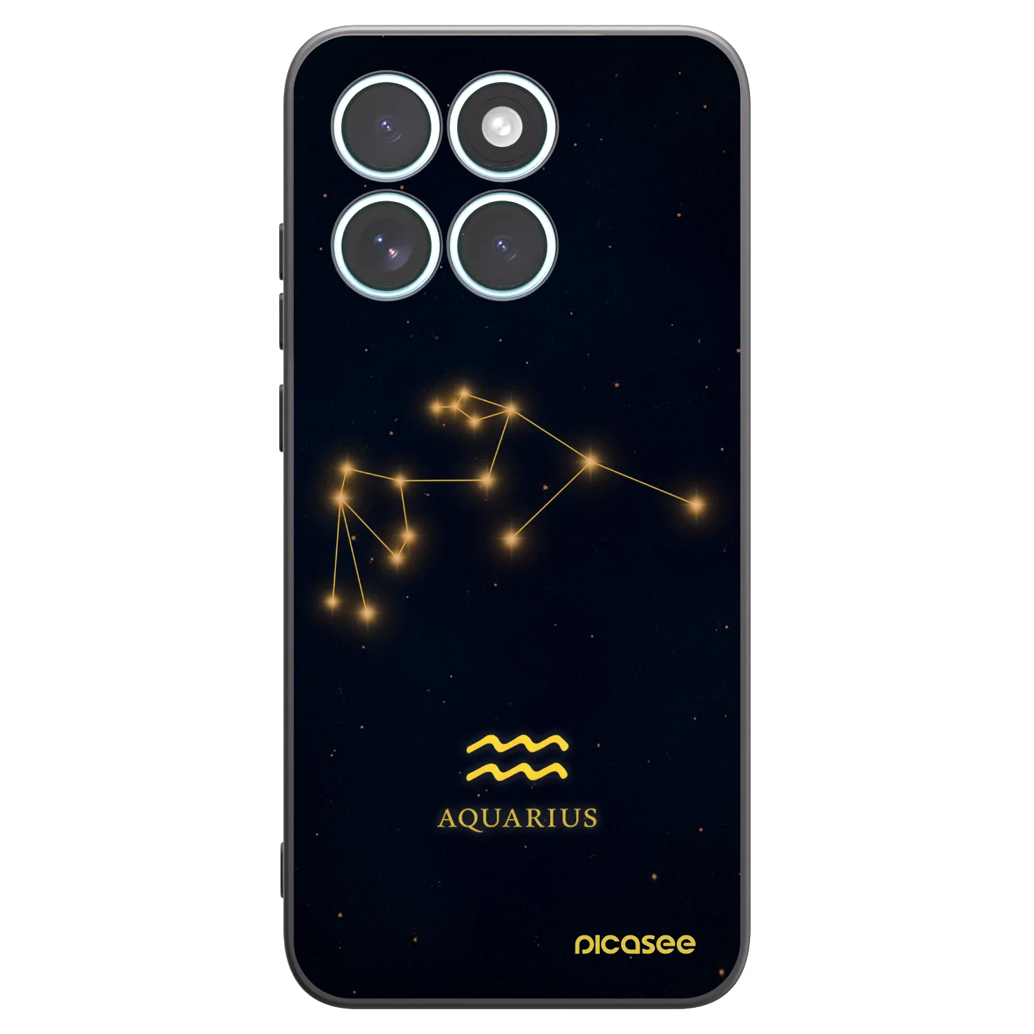 Picasee husă neagră din silicon pentru Motorola Edge 70 Fusion - AQUARIUS