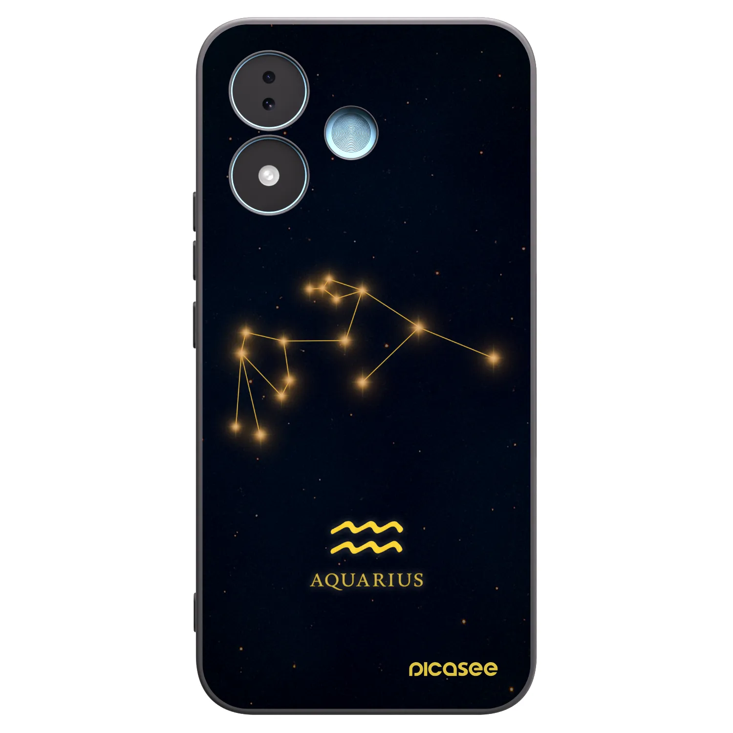 Picasee husă neagră din silicon pentru Xiaomi Redmi Note 17 5G - AQUARIUS