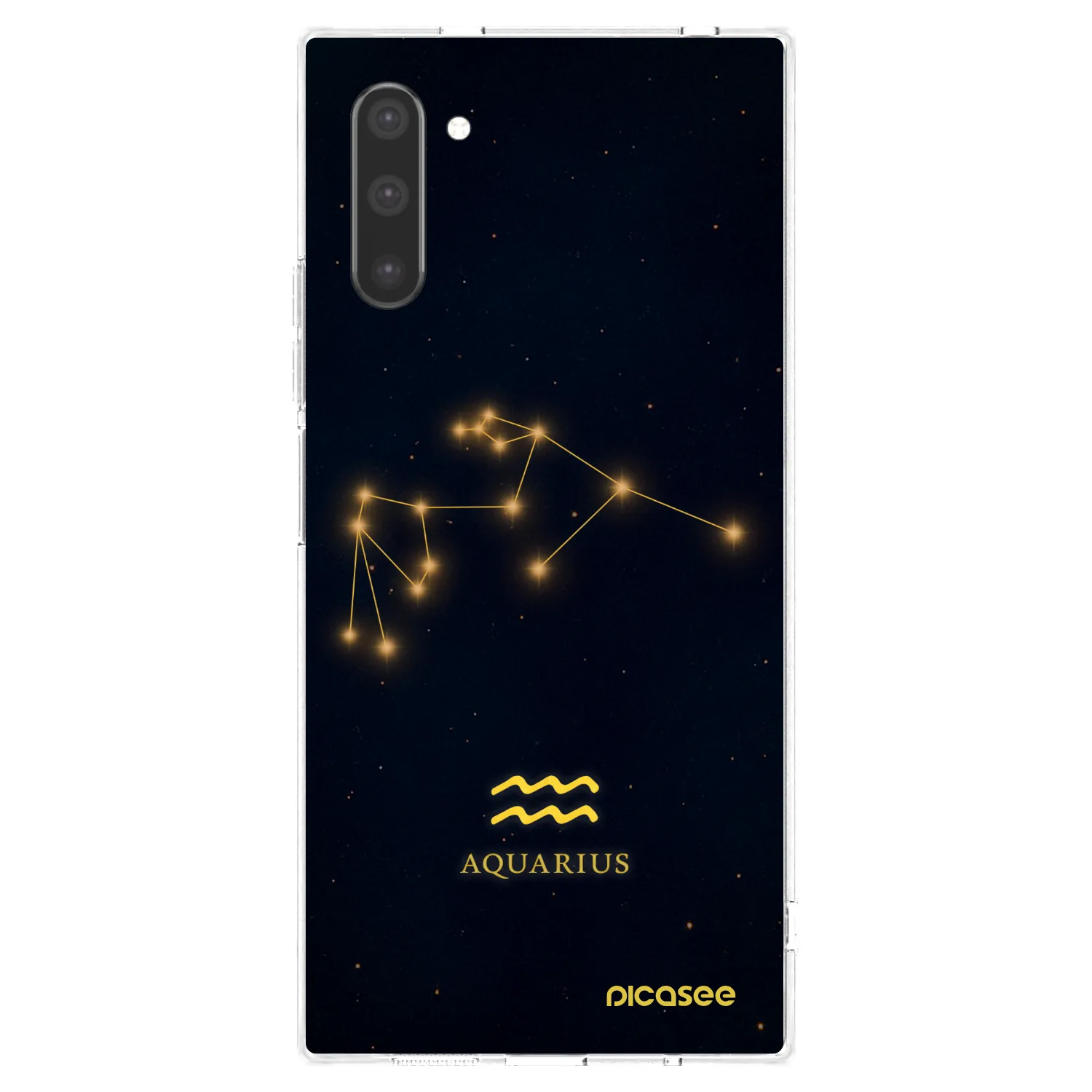 Picasee husă transparentă din silicon pentru Samsung Galaxy Note 10 N970F - AQUARIUS