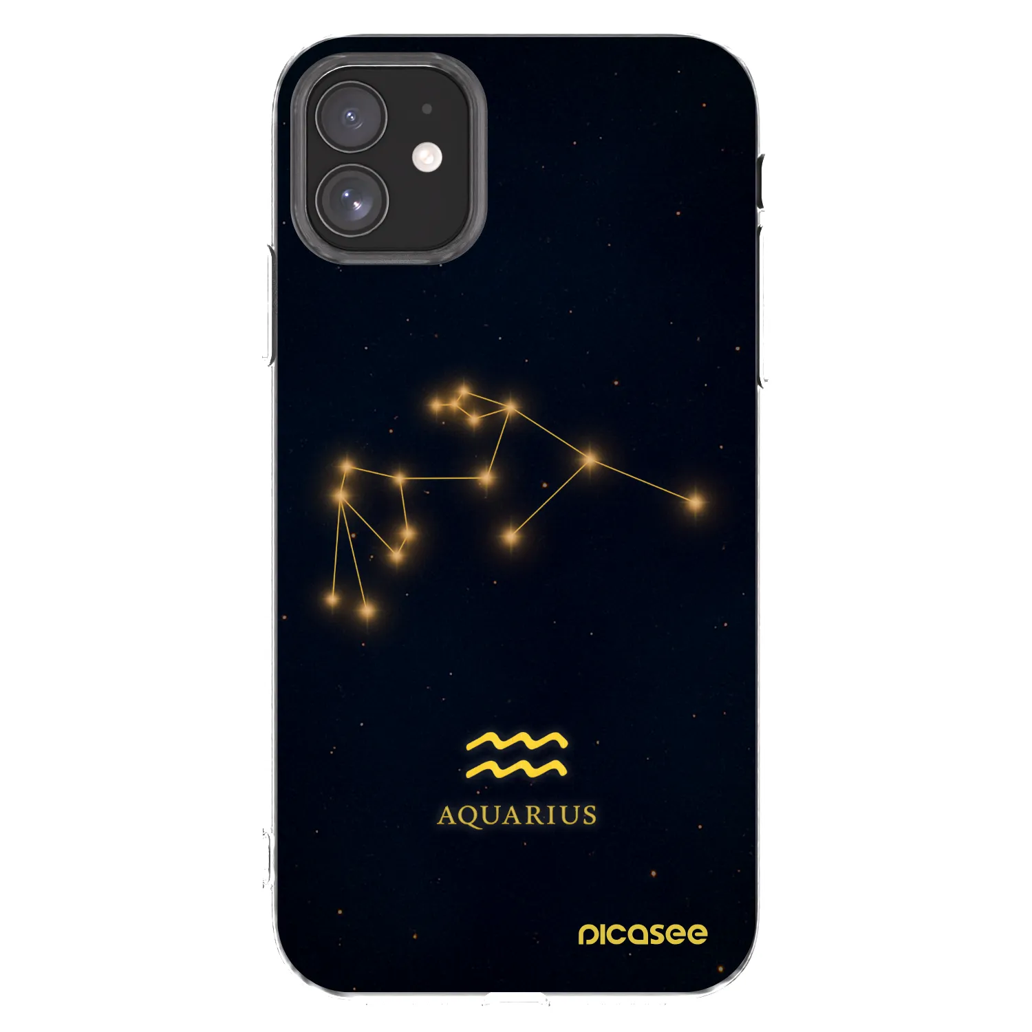 Picasee husă transparentă din silicon pentru Apple iPhone 11 - AQUARIUS