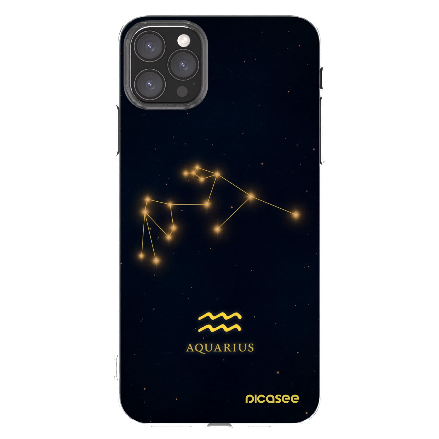 Picasee husă transparentă din silicon pentru Apple iPhone 11 Pro Max - AQUARIUS