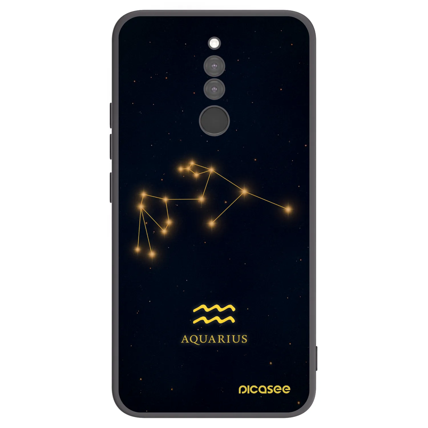 Picasee husă neagră din silicon pentru Xiaomi Redmi 8 - AQUARIUS