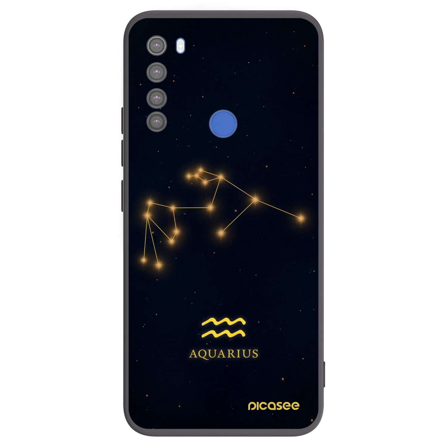 Picasee husă neagră din silicon pentru Xiaomi Redmi Note 8T - AQUARIUS
