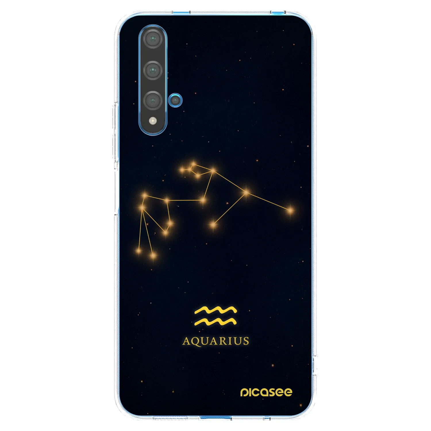 Picasee husă transparentă din silicon pentru Huawei Nova 5T - AQUARIUS