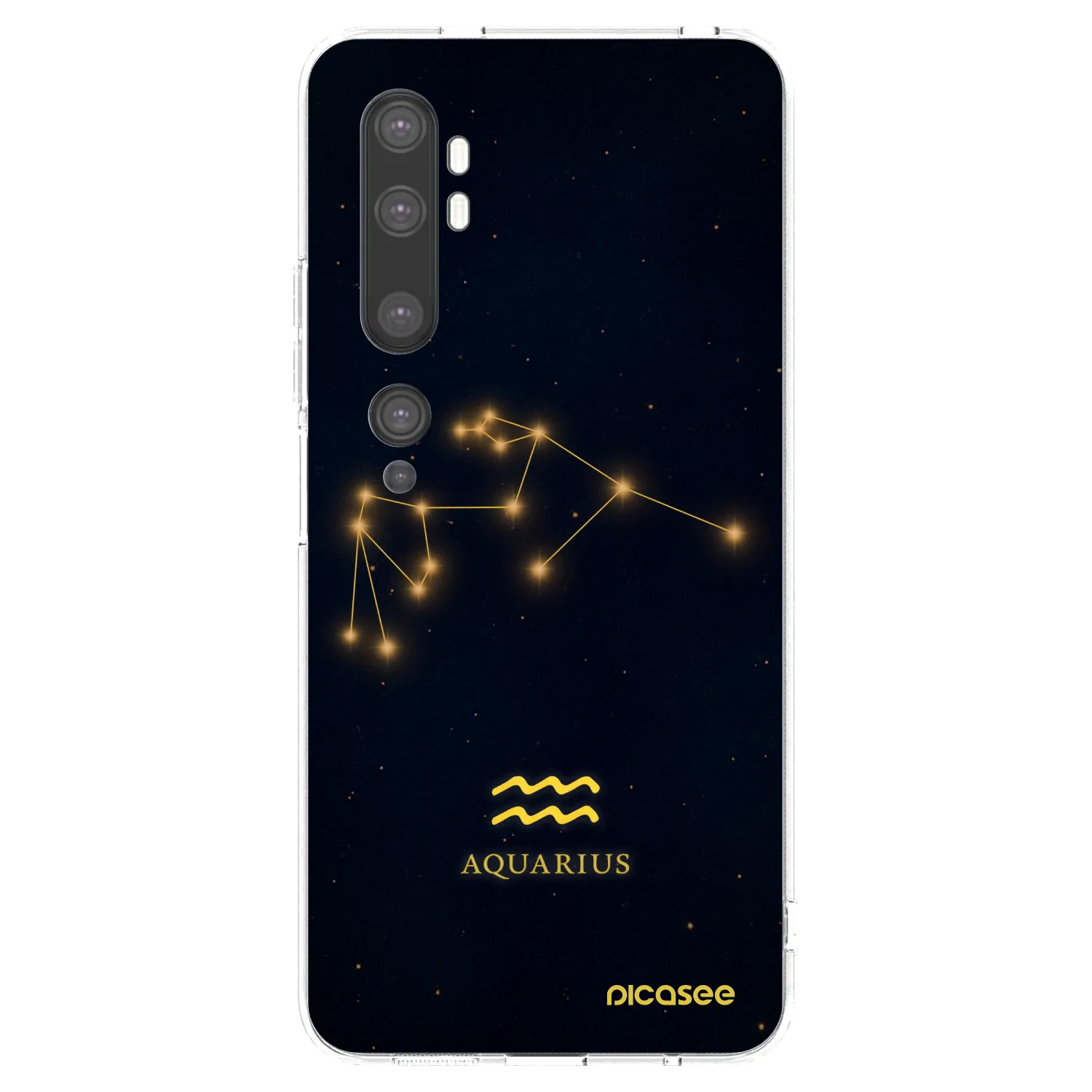 Picasee husă transparentă din silicon pentru Xiaomi Mi Note 10 (Pro) - AQUARIUS