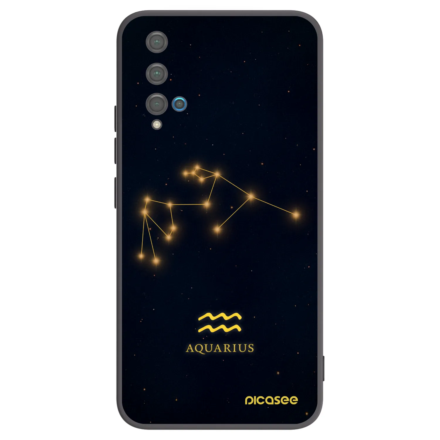 Picasee husă neagră din silicon pentru Huawei Nova 5T - AQUARIUS