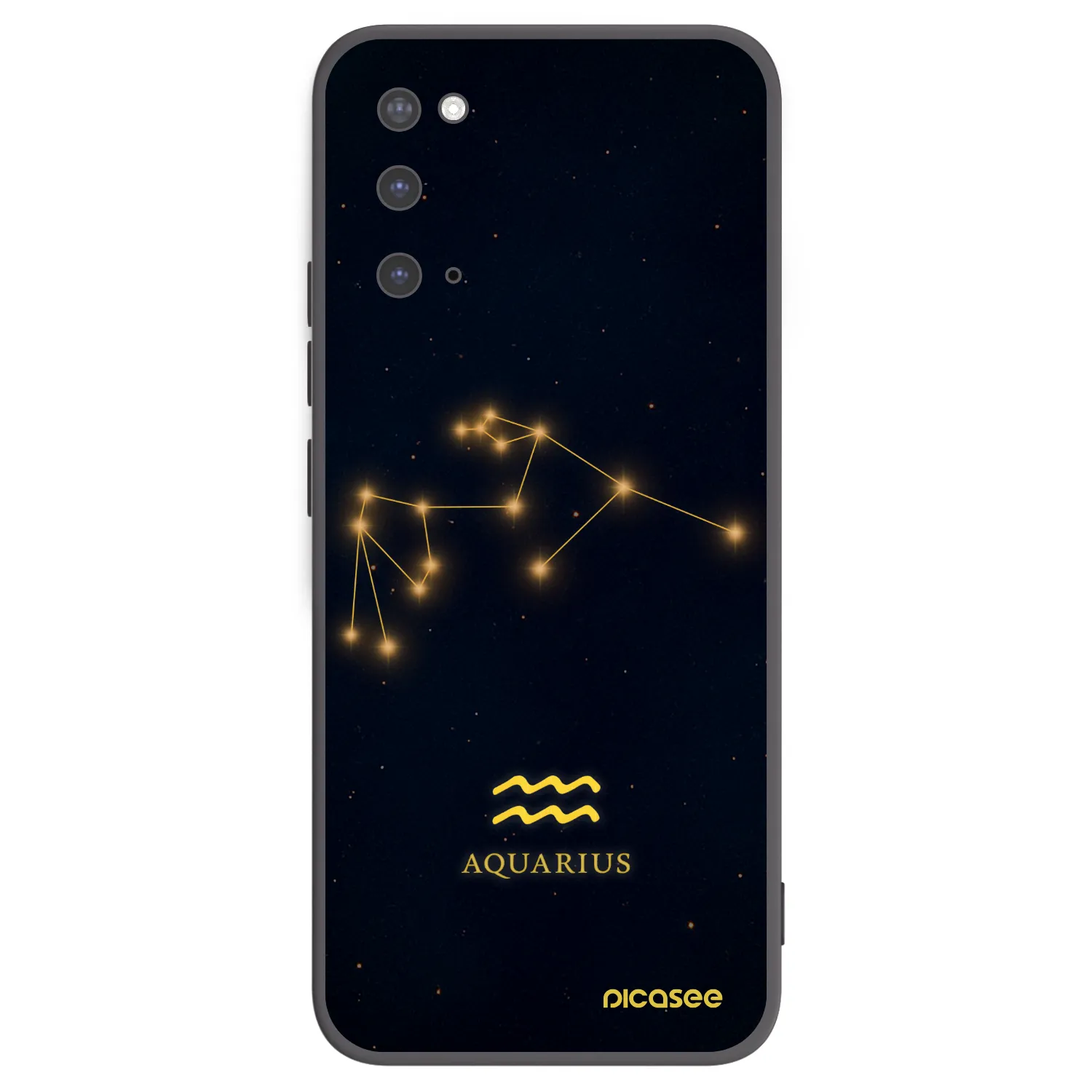 Picasee husă neagră din silicon pentru Samsung Galaxy S20 G980F - AQUARIUS