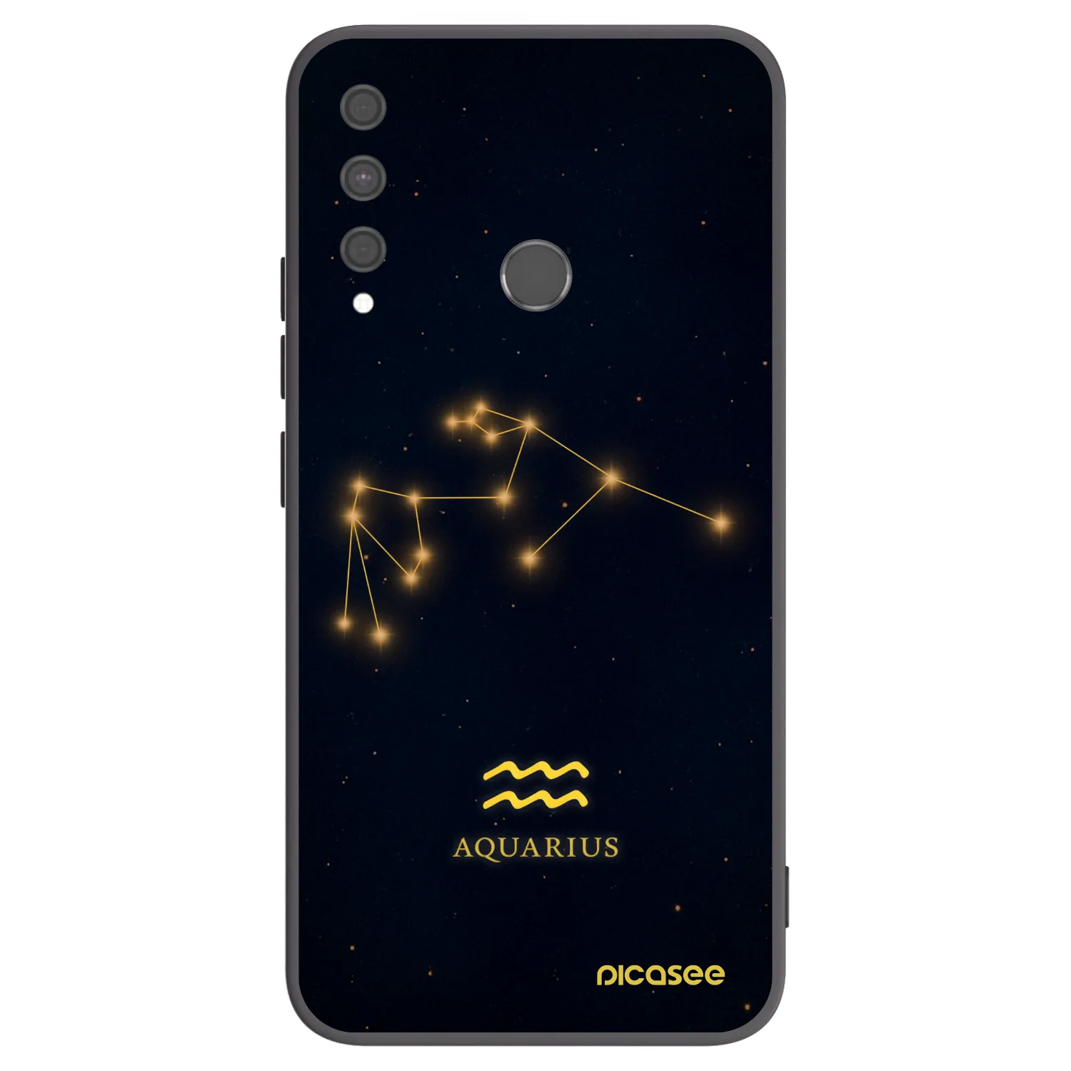Picasee husă neagră din silicon pentru Huawei P40 Lite E - AQUARIUS