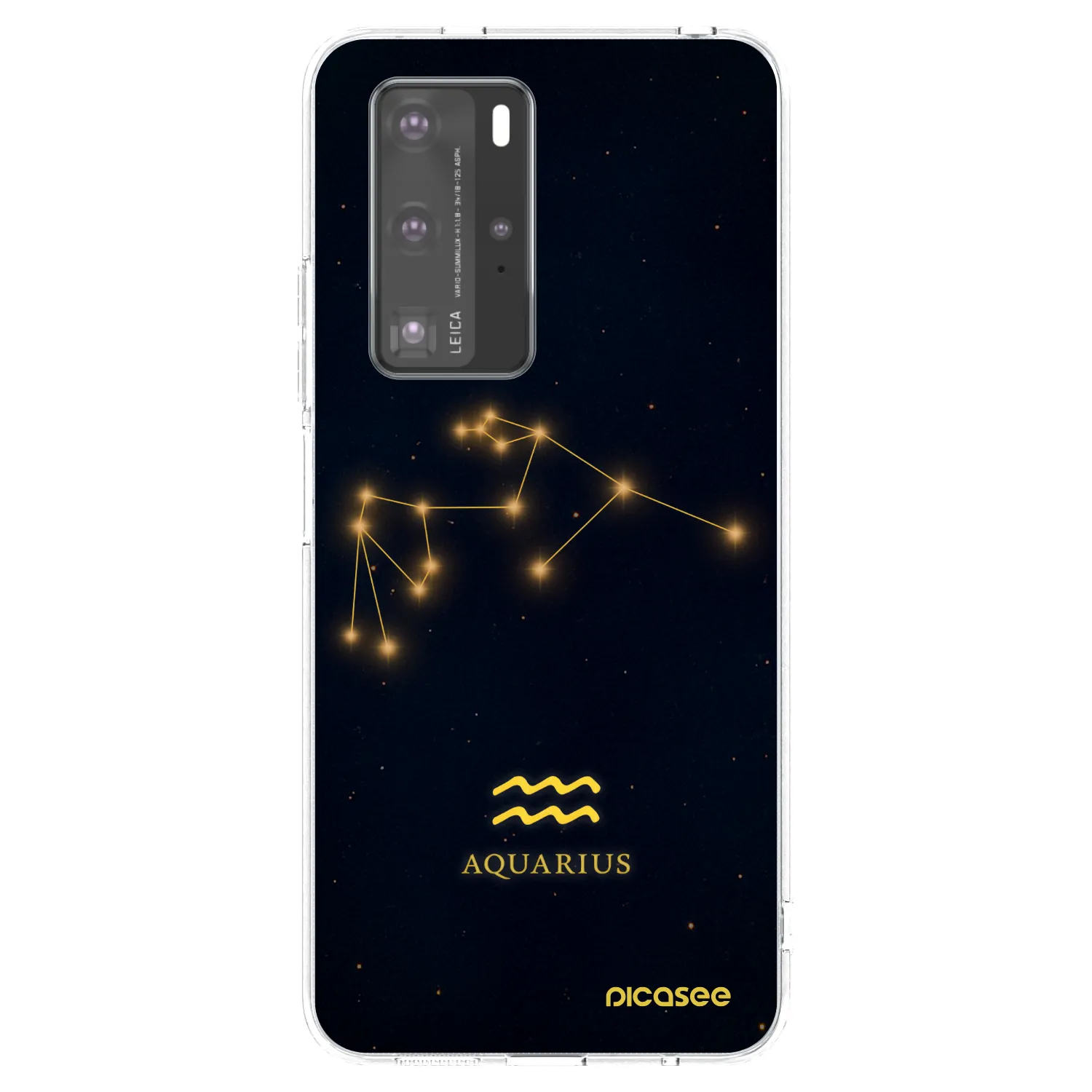Picasee husă transparentă din silicon pentru Huawei P40 Pro - AQUARIUS