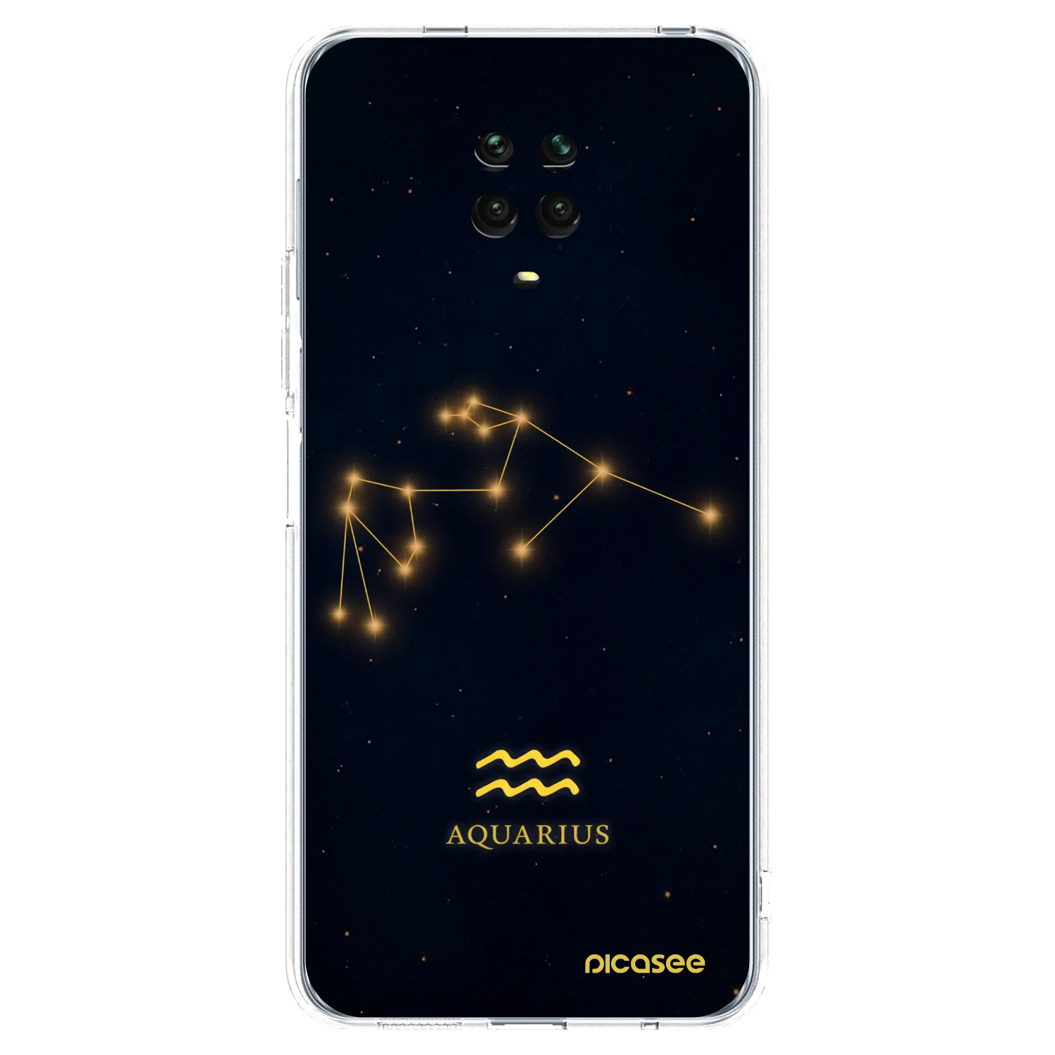 Picasee husă transparentă din silicon pentru Xiaomi Redmi Note 9S - AQUARIUS
