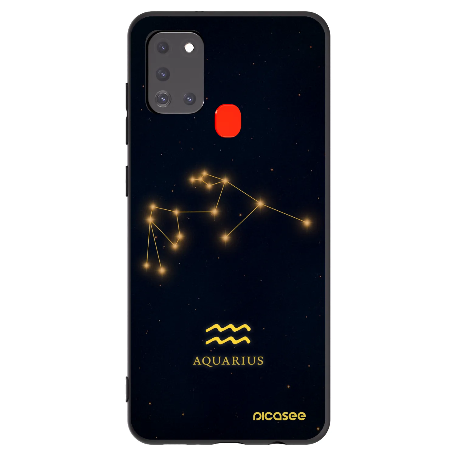 Picasee husă neagră din silicon pentru Samsung Galaxy A21s - AQUARIUS