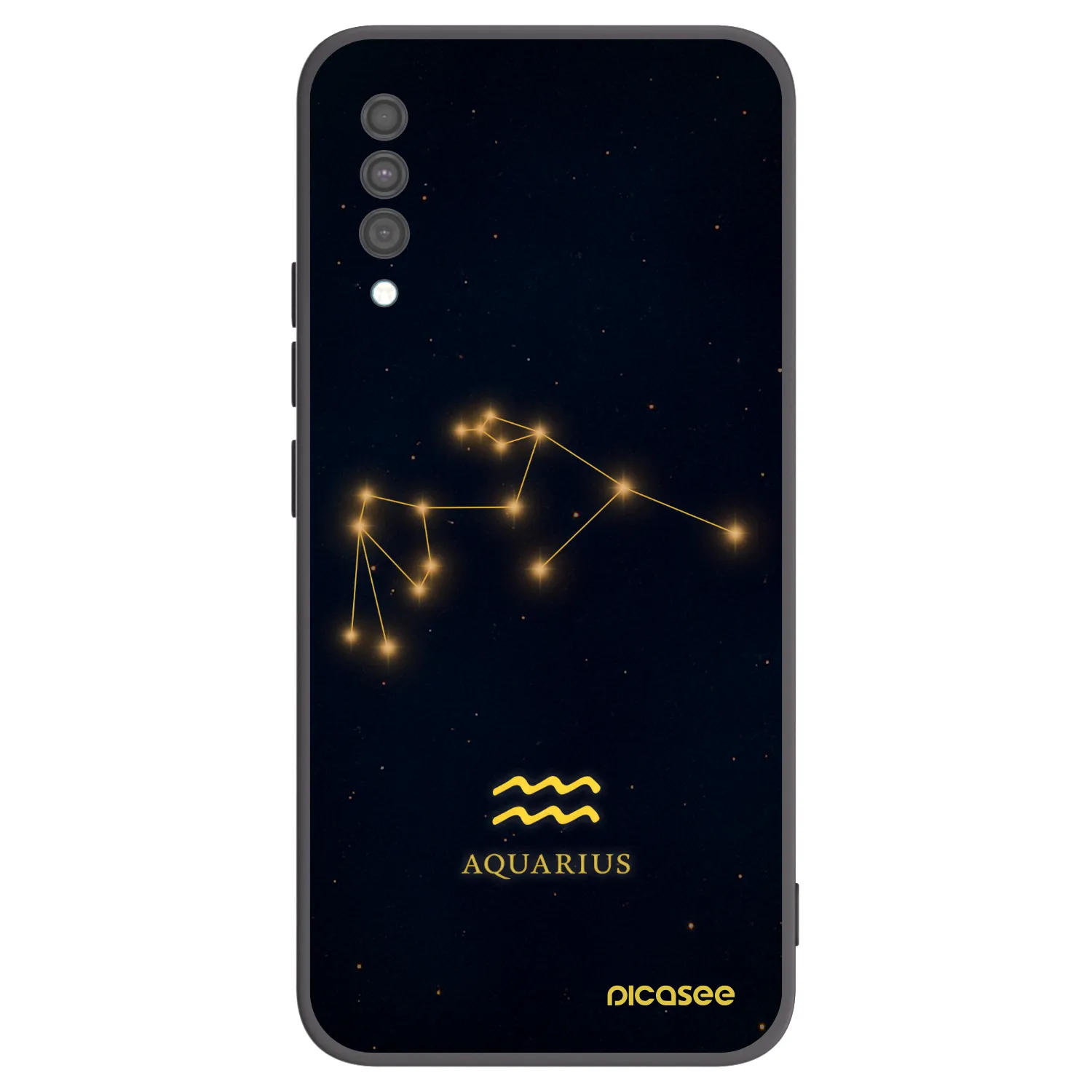Picasee husă neagră din silicon pentru Samsung Galaxy A30s A307F - AQUARIUS