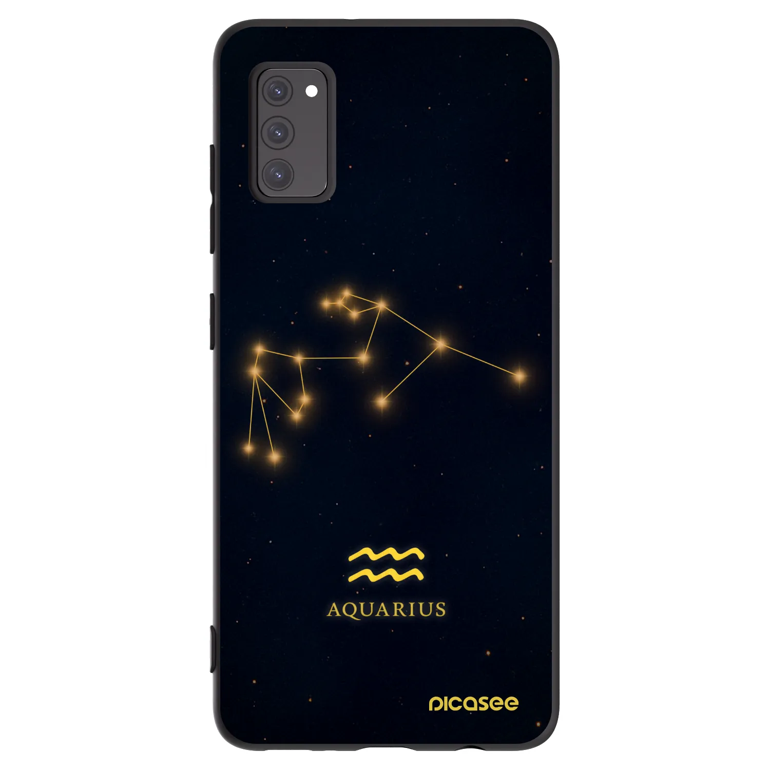 Picasee husă neagră din silicon pentru Samsung Galaxy A41 A415F - AQUARIUS