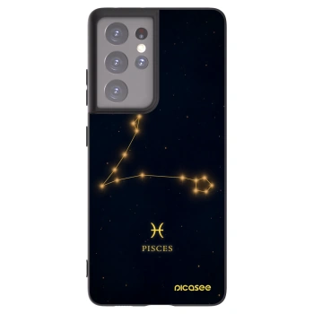 Picasee husă neagră din silicon pentru Samsung Galaxy S21 Ultra 5G G998B - PISCES