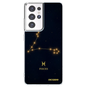 Picasee husă transparentă din silicon pentru Samsung Galaxy S21 Ultra 5G G998B - PISCES