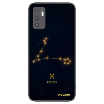 Picasee husă neagră din silicon pentru Xiaomi Redmi Note 10 5G - PISCES