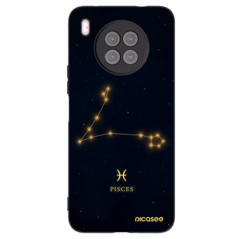Picasee husă neagră din silicon pentru Huawei Nova 8i - PISCES